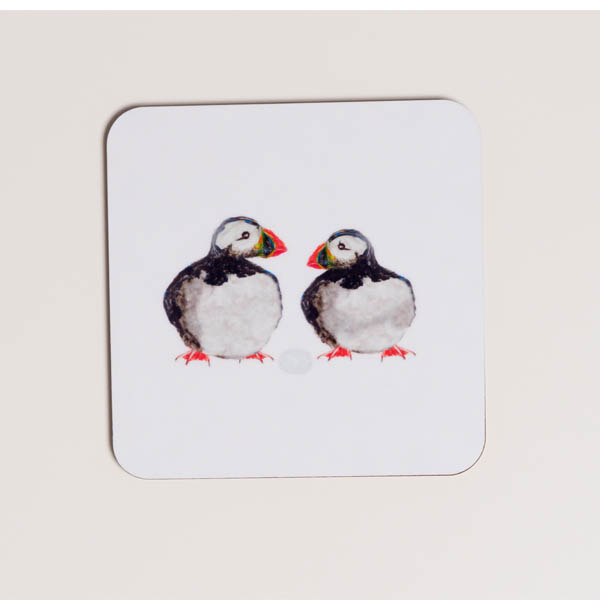 COASTER - Puffin Pair with Egg