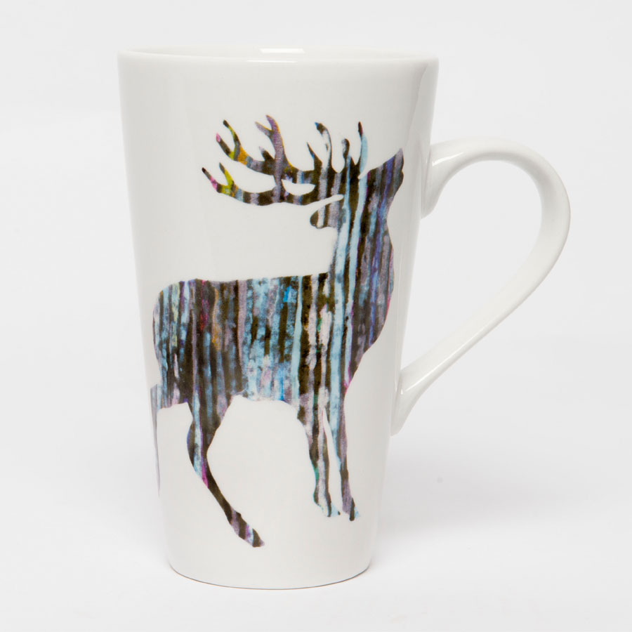 CONE MUG - Silver Stag Design