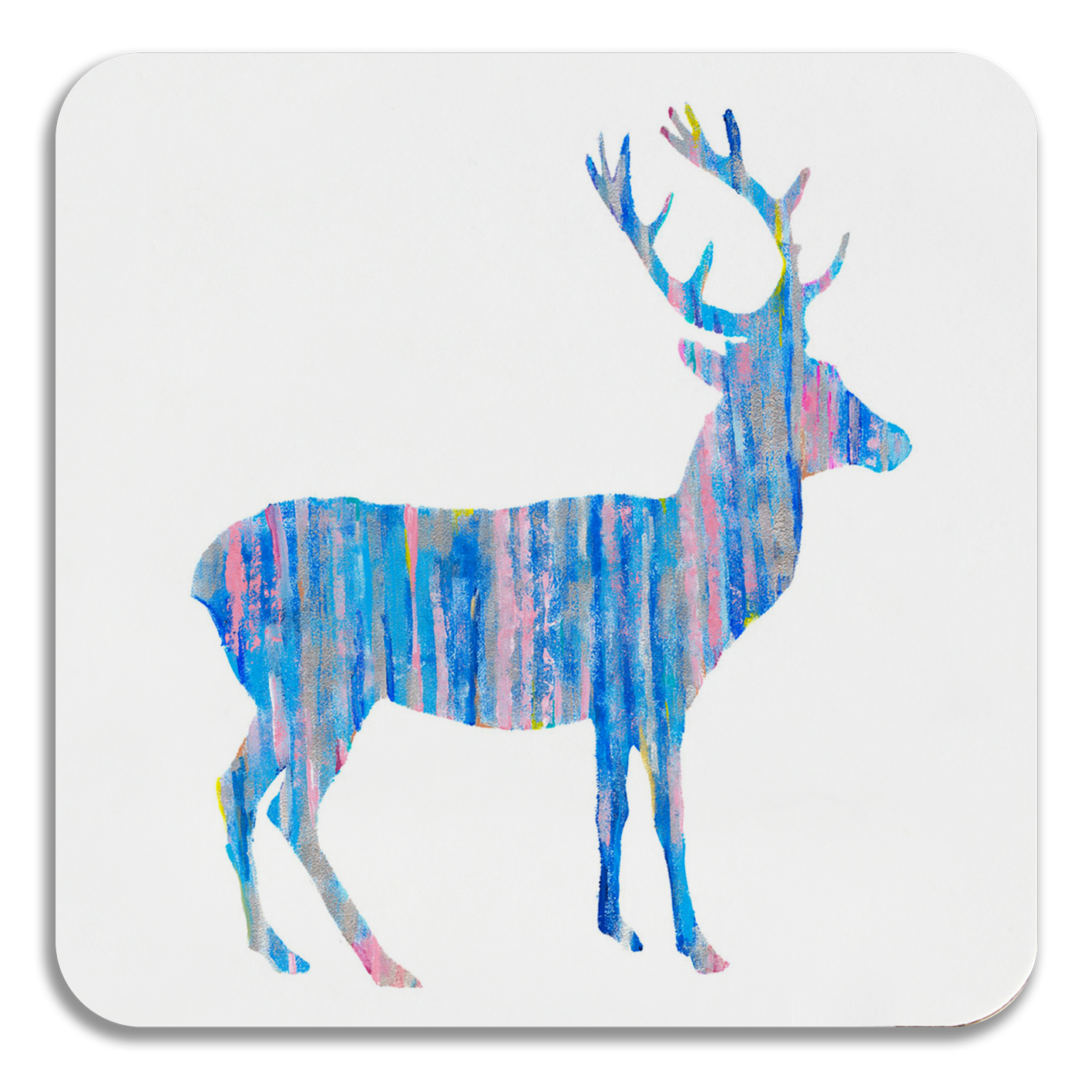 COASTER - Blue Deer Facing Right Design