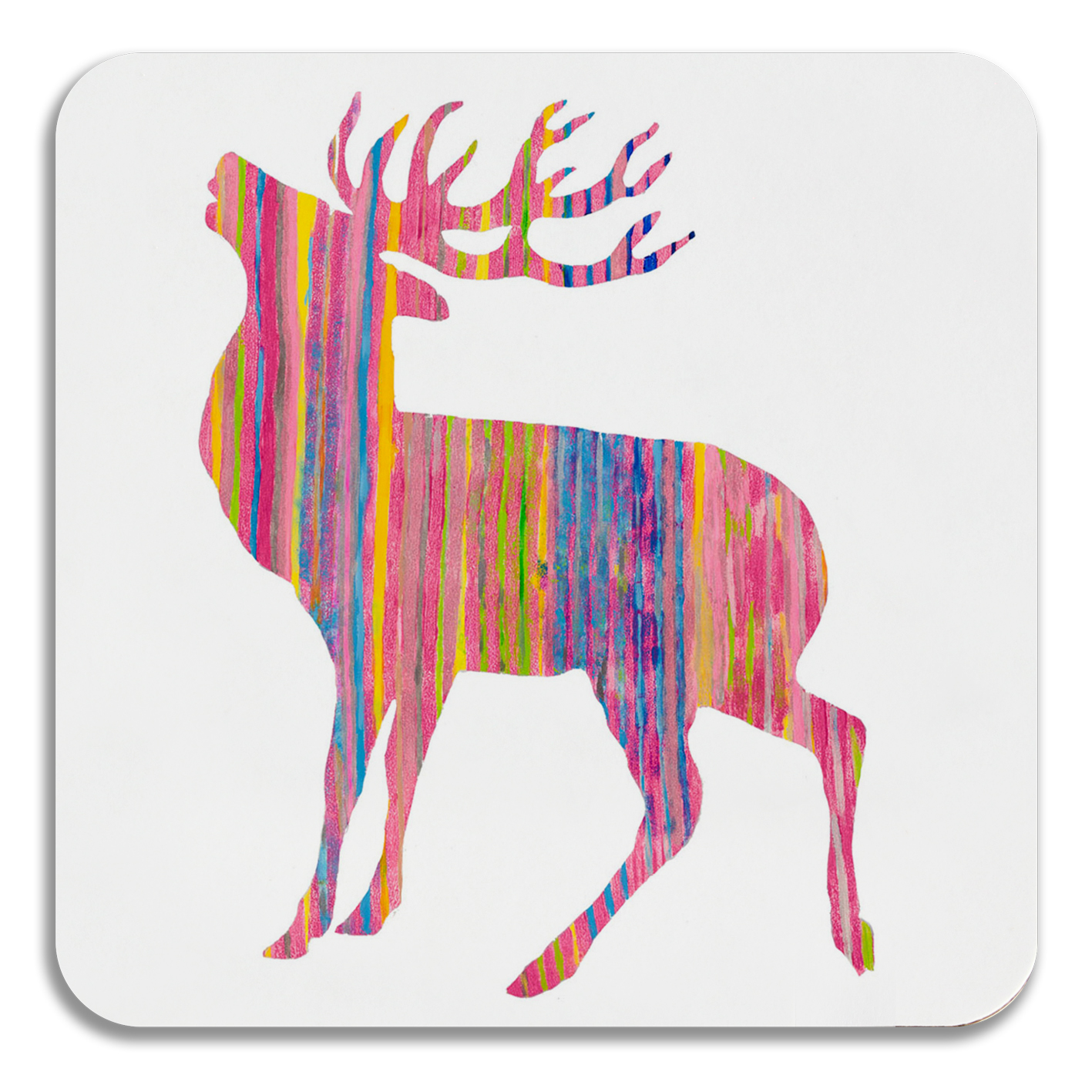 COASTER - Pink Stag Design