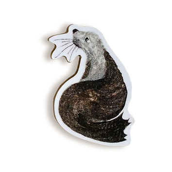 TINY image seal magnet on white