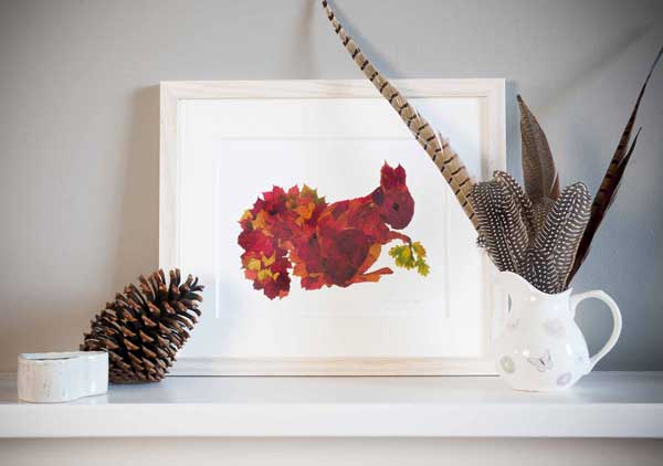 Deposit for Leaf Squirrel Print - please read description for total.