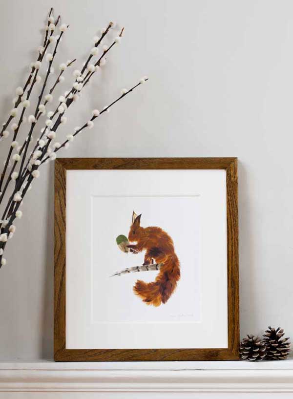 Deposit for Squirrel with Acorn Print - please read description for total.