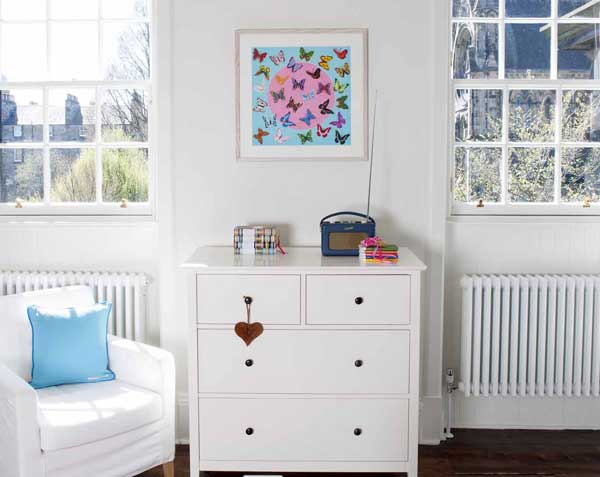 Deposit for 'Butterfly Circle - Aqua' Print - please read description for total.