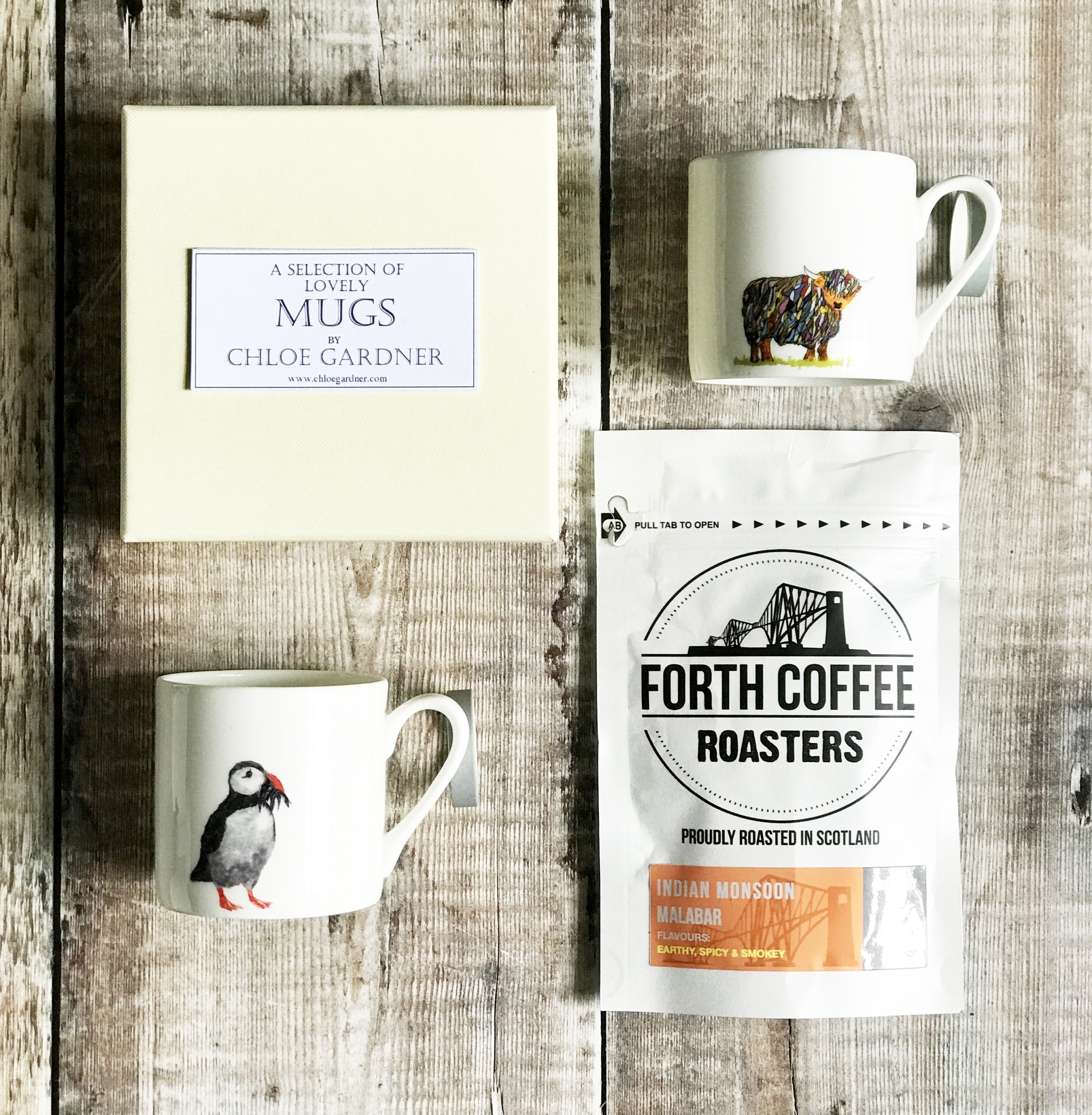 TWO Espresso Mugs Gift Set - Choose your own with Coffee