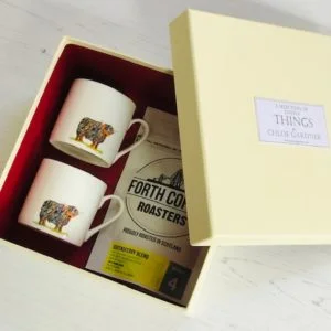 Coffee Gift Set - 2 Espresso Cups