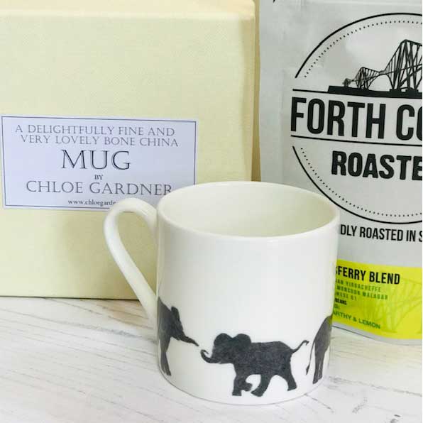 Coffee Gift Set - Elephant Espresso Mug Coffee Gift Set - Elephant Espresso Mug