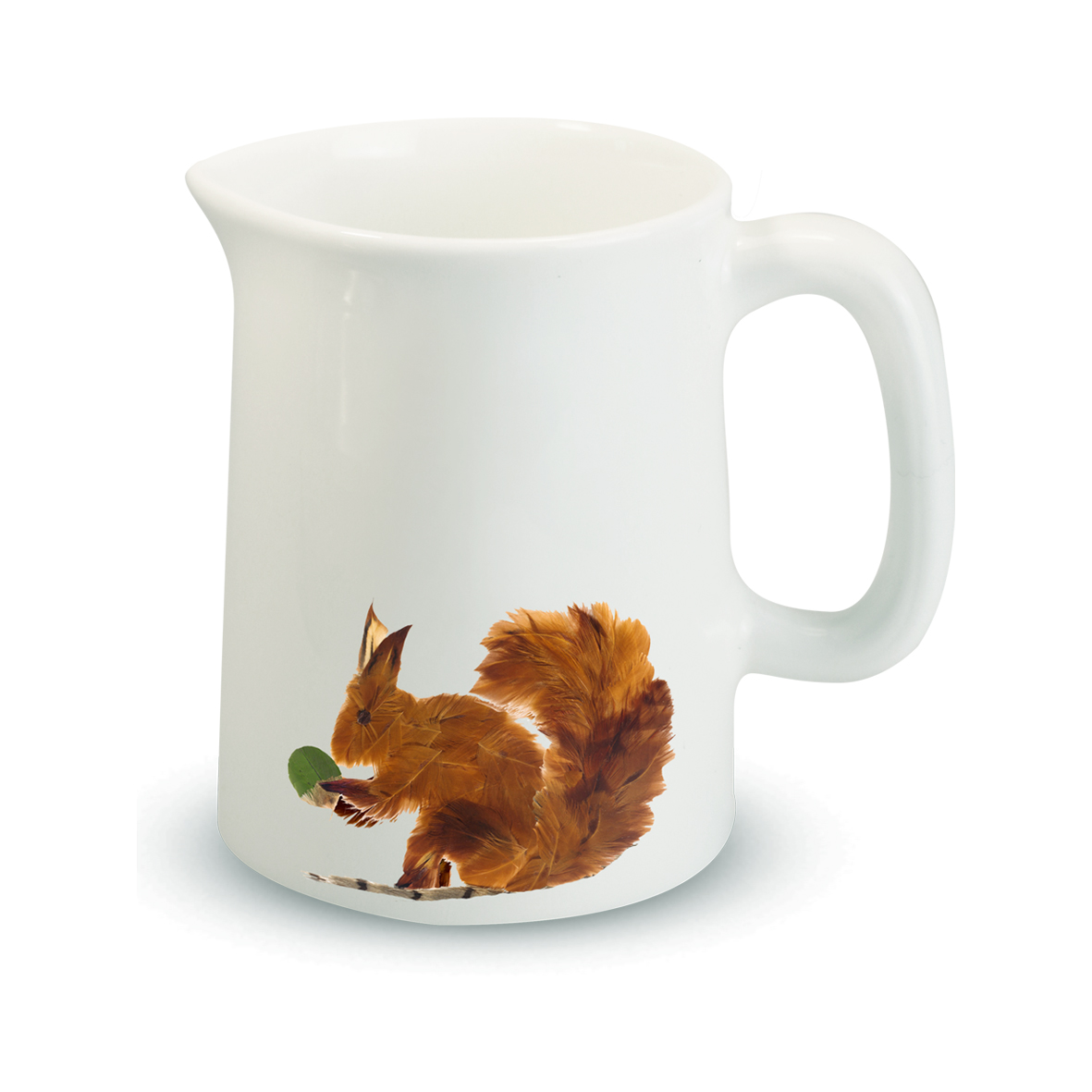 Jug 1/4 pint mini jug - Feather Squirrel
