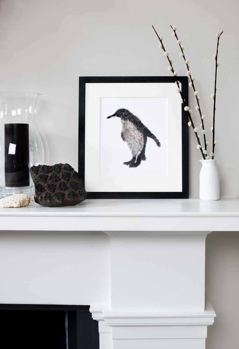 Penguin giclee print framed (deposit here - please read Description for total) Penguin giclee print framed (deposit here - please read Description for total)