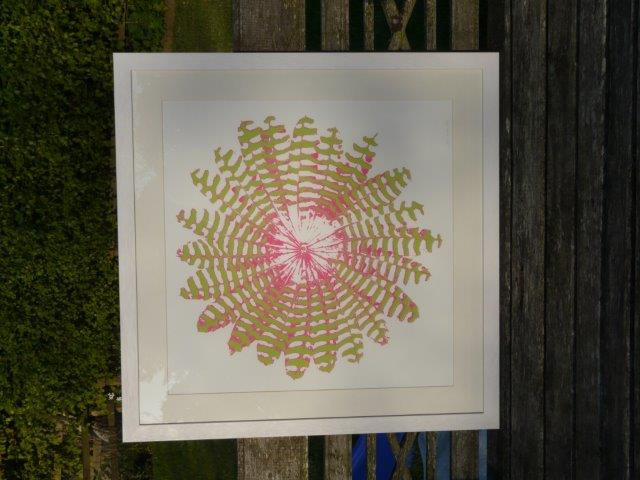 Deposit for 'Feather Circles Yellow and Pink' Print - please read description for total.