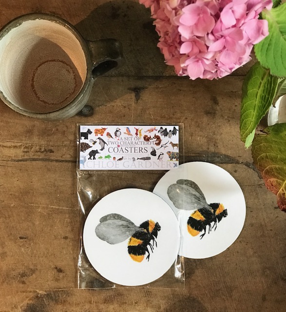 COASTER - Set of 2 - Bee