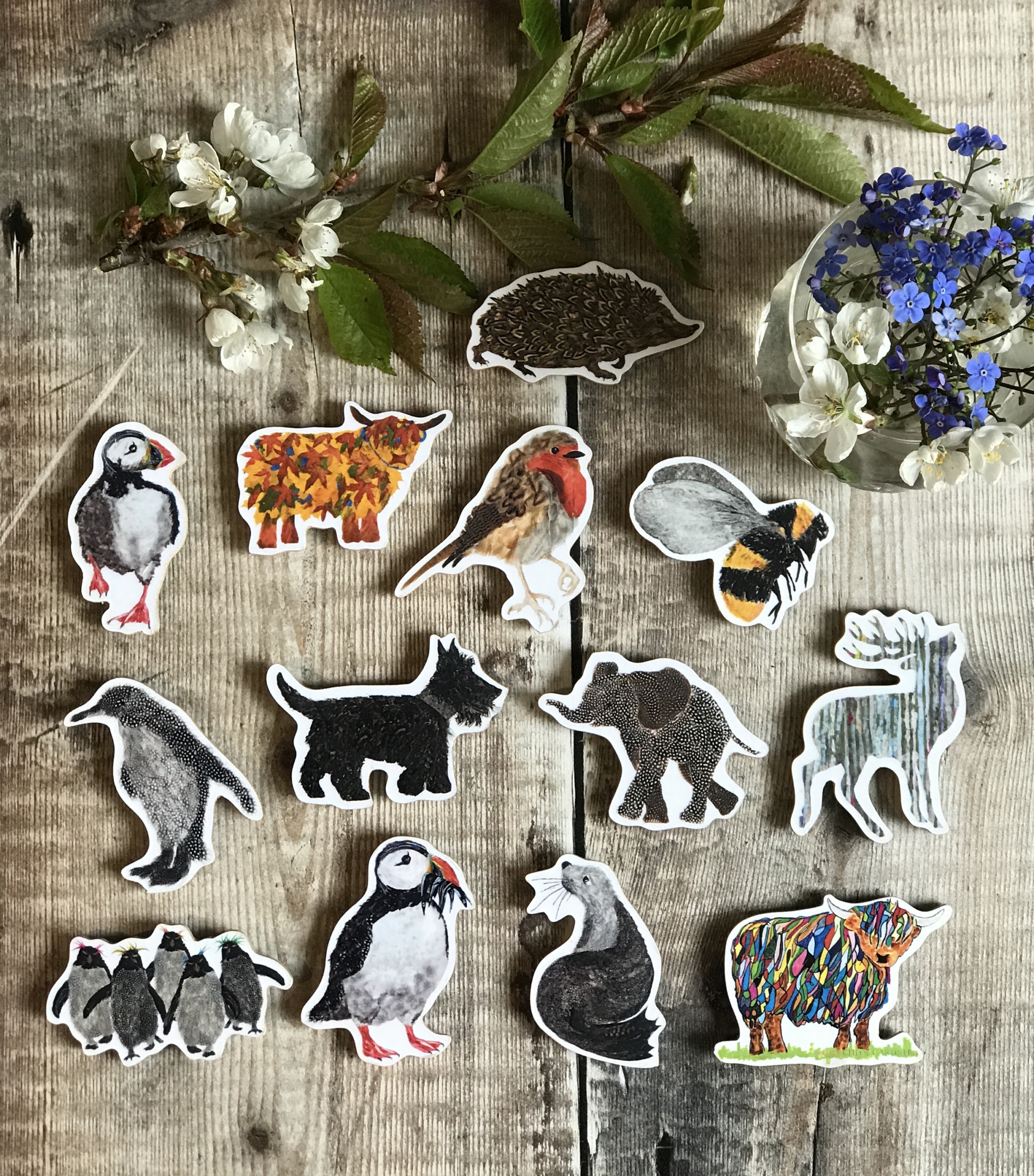 A collection of ten different magnets (you choose which)