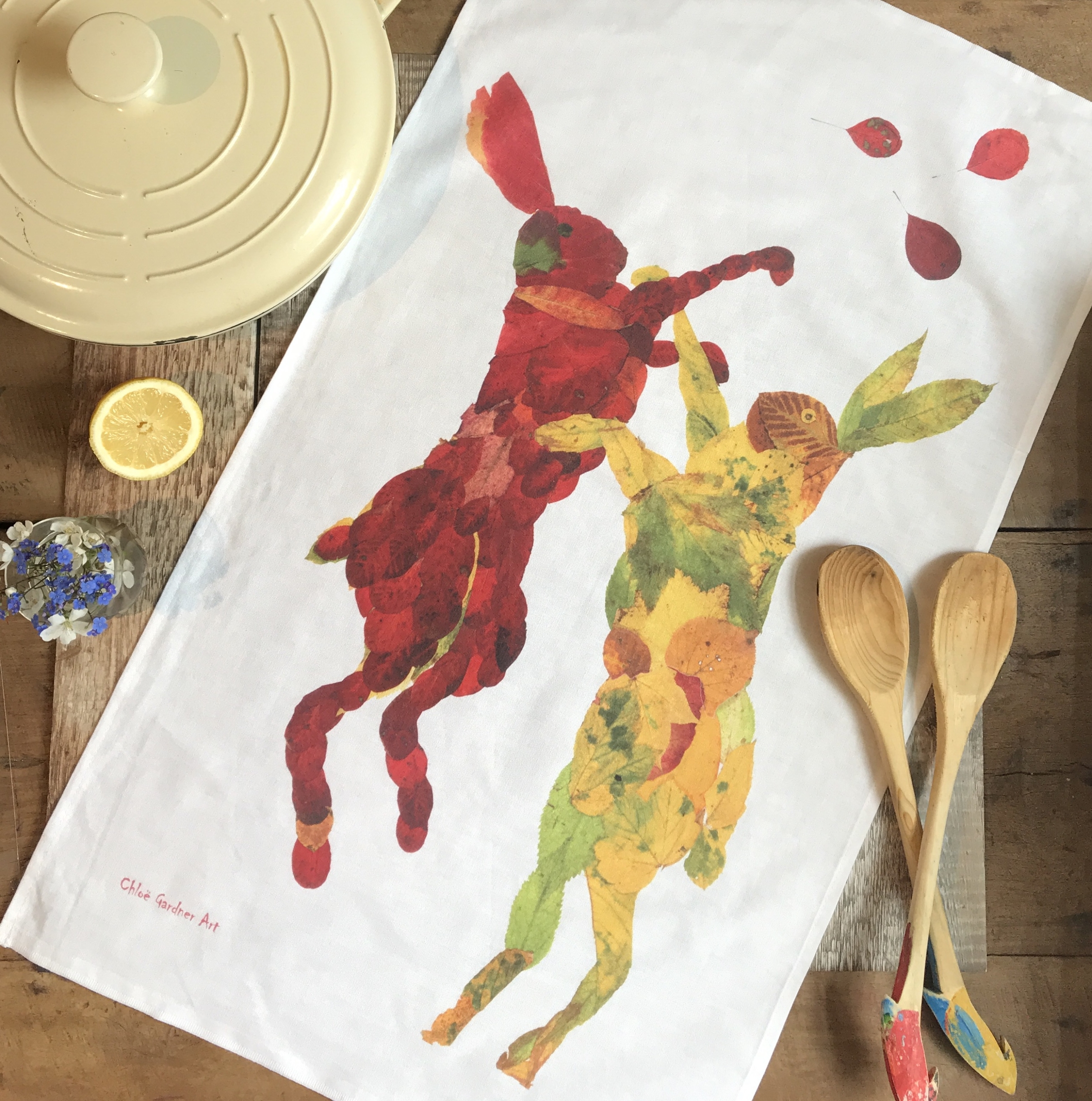 tea towel loose ALH hares