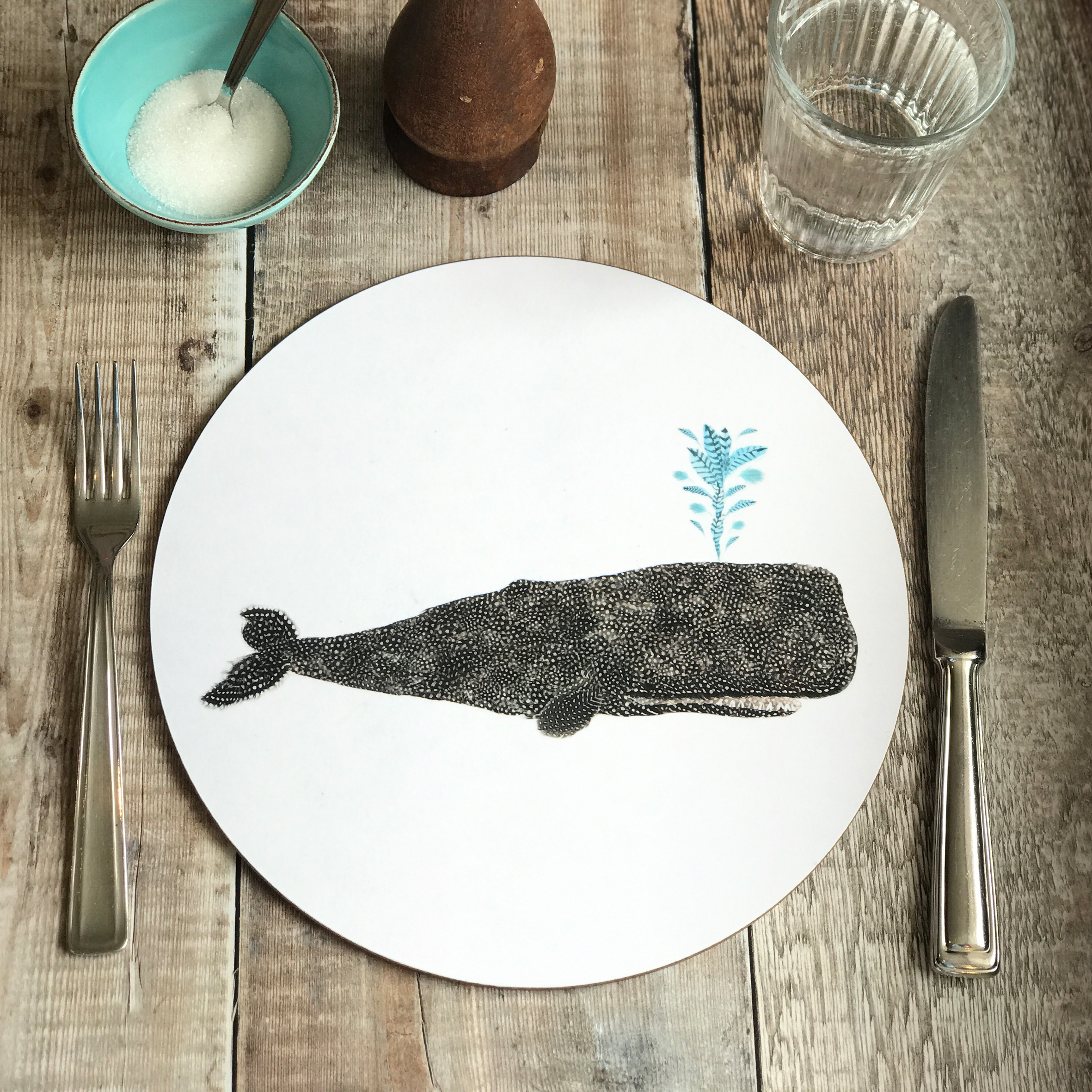 ROUND TABLEMAT - Whale