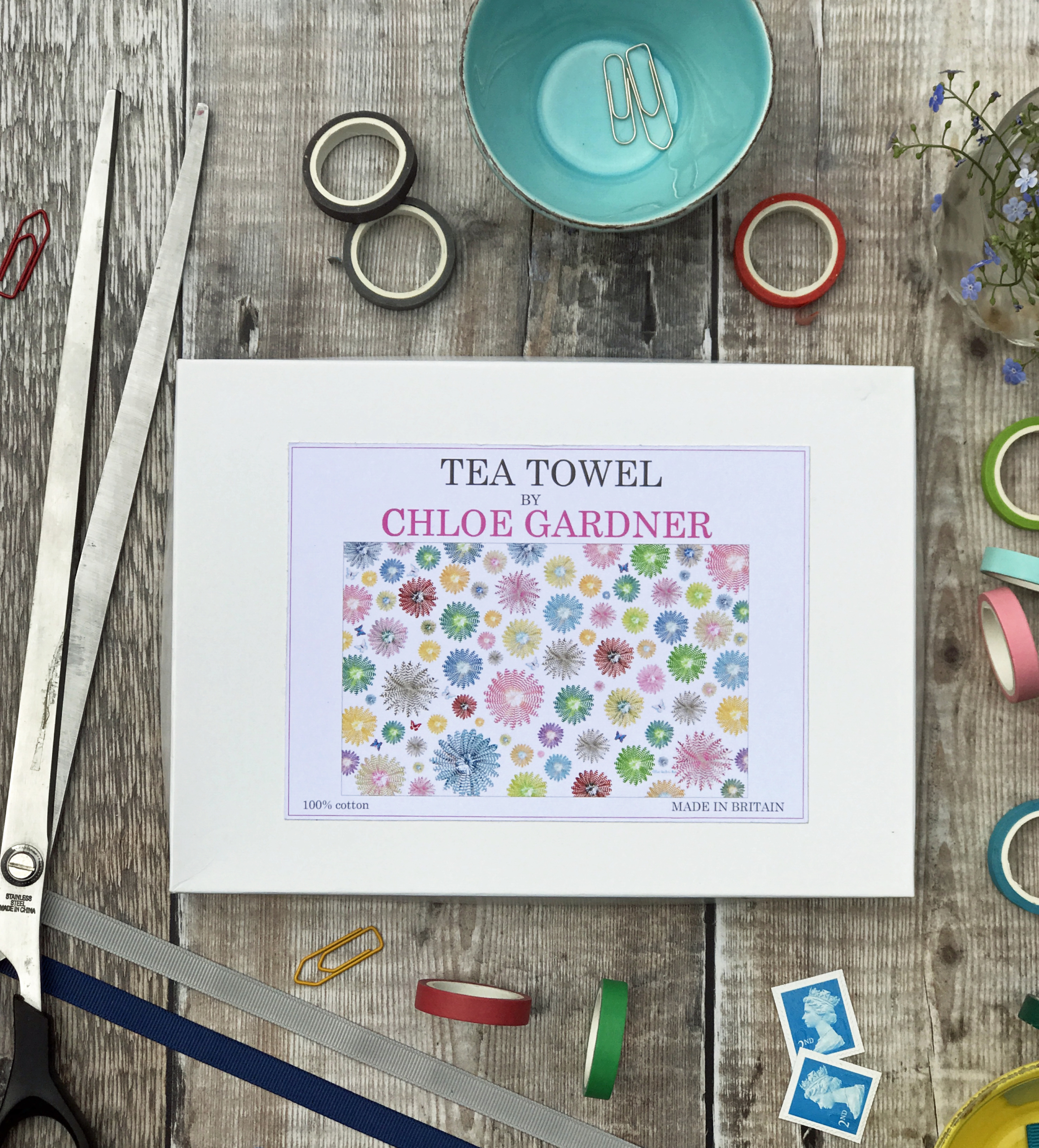 TEATOWEL BOXED ROUNDS