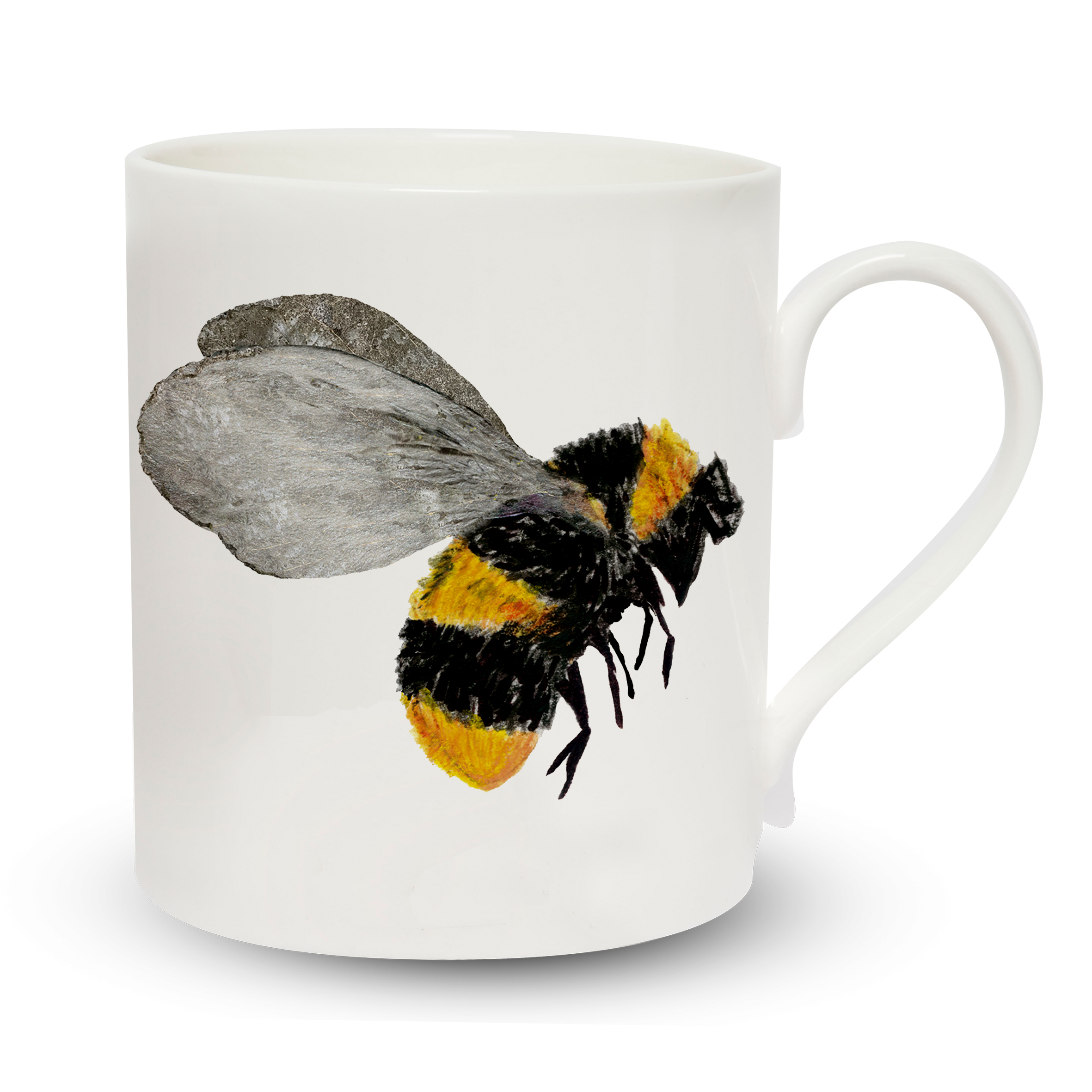 mug pop on white bee