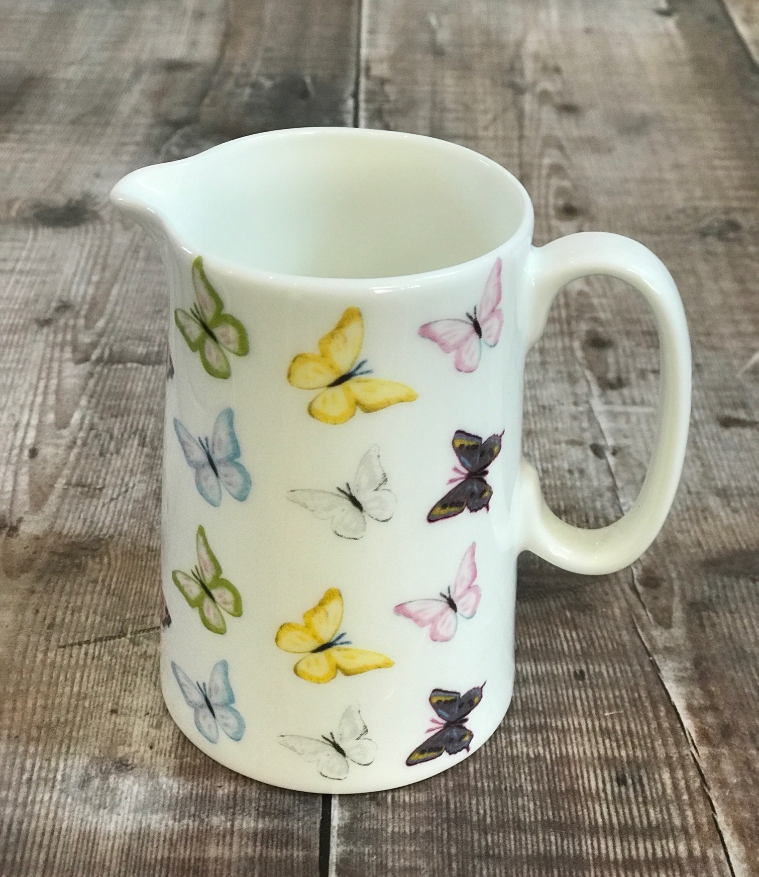 jug size 2 half pint butterflies back