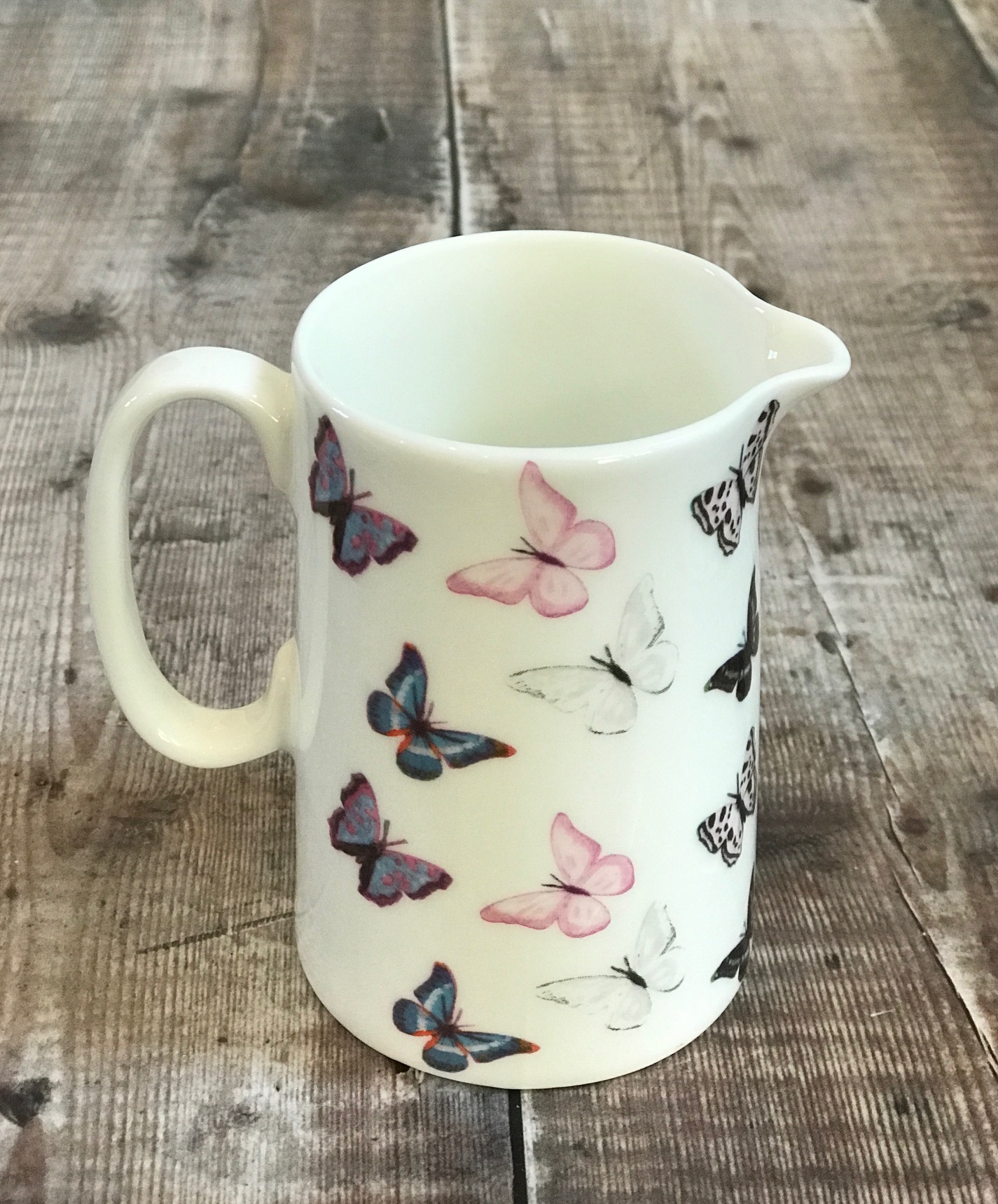 jug size 2 half pint butterflies front
