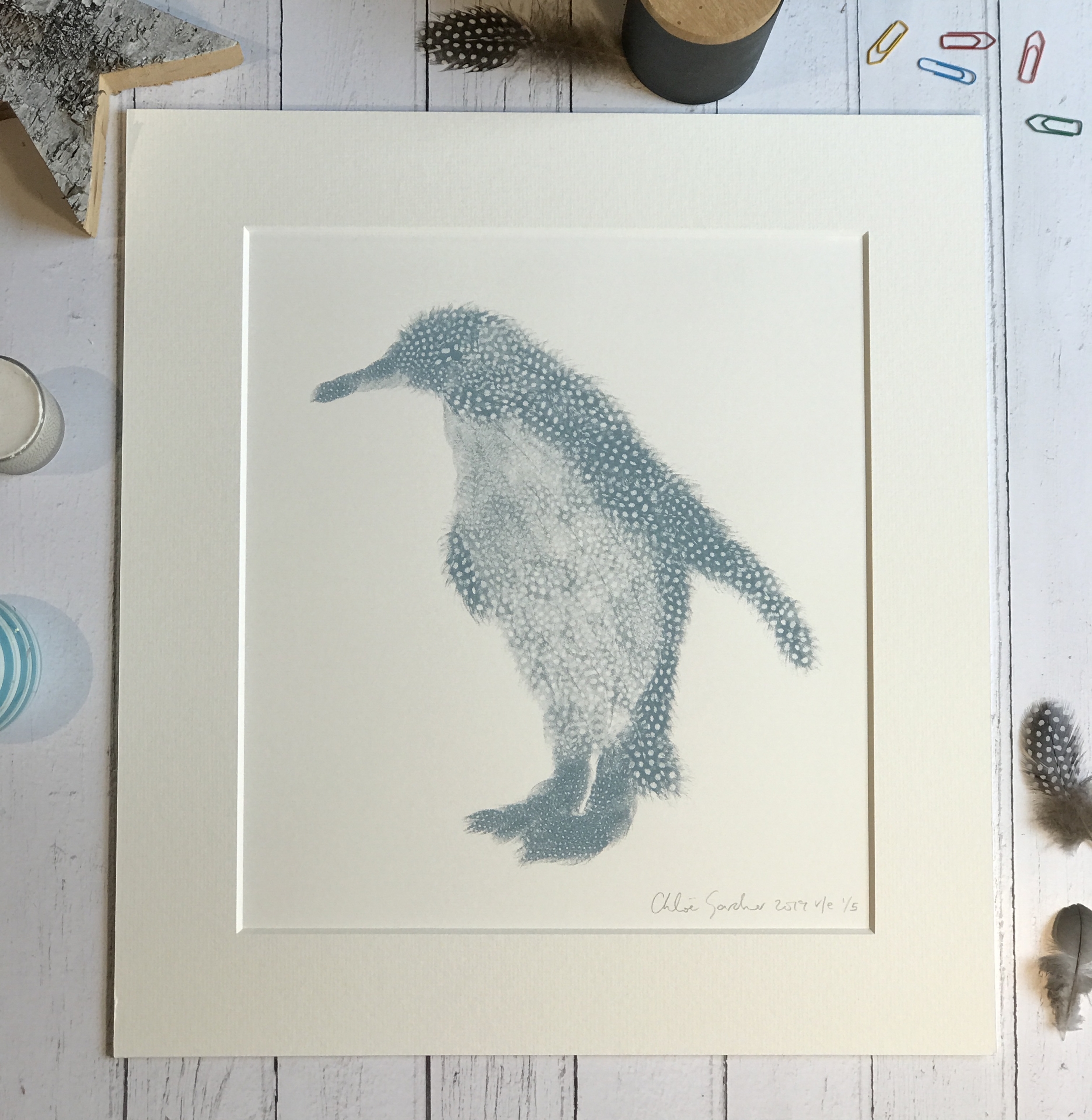 Screen Print Edition of 5- Farrow & Ball A penguin