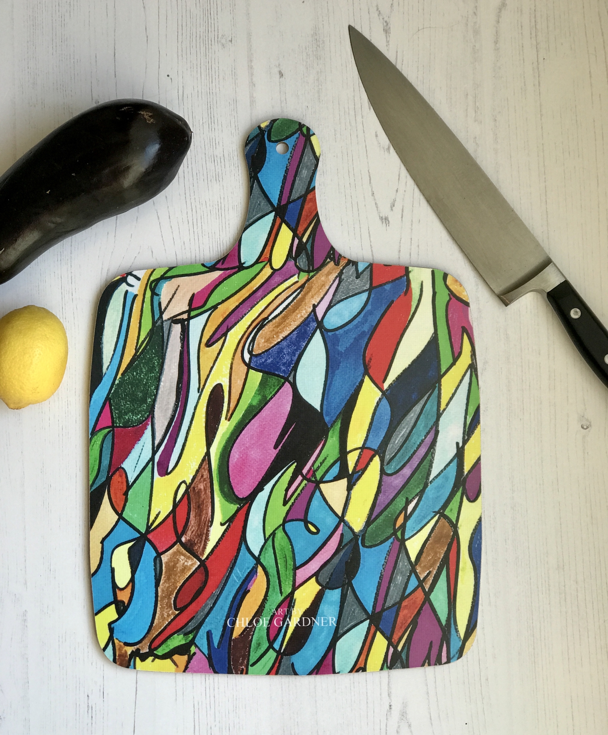 chopping board large bhc cow back