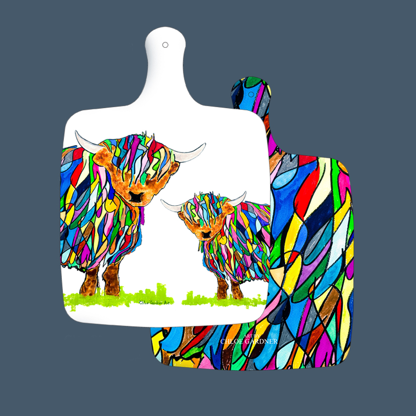 chopping board large bhc front and back