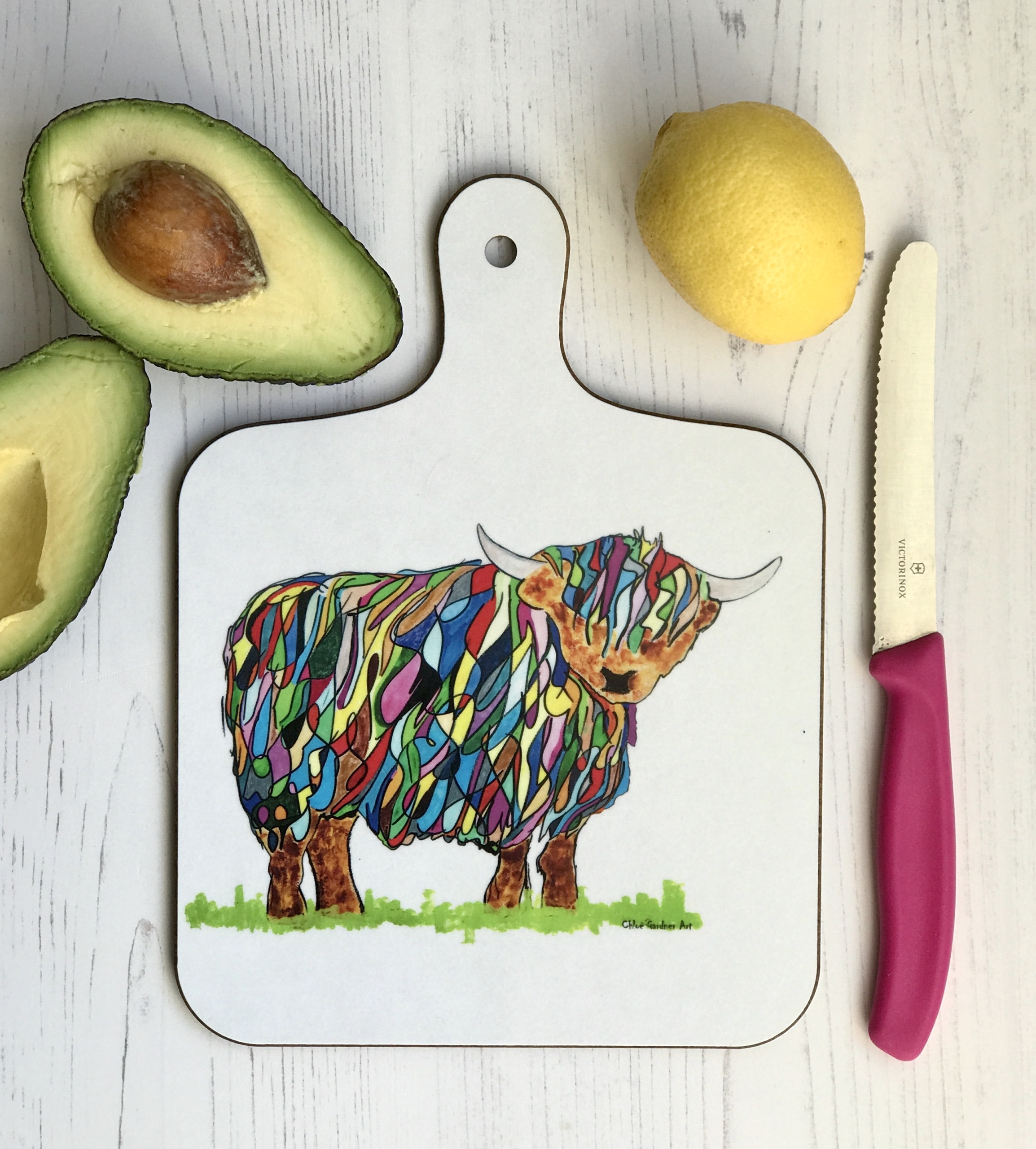 chopping board small bhc cow A chopping board small bhc cow A