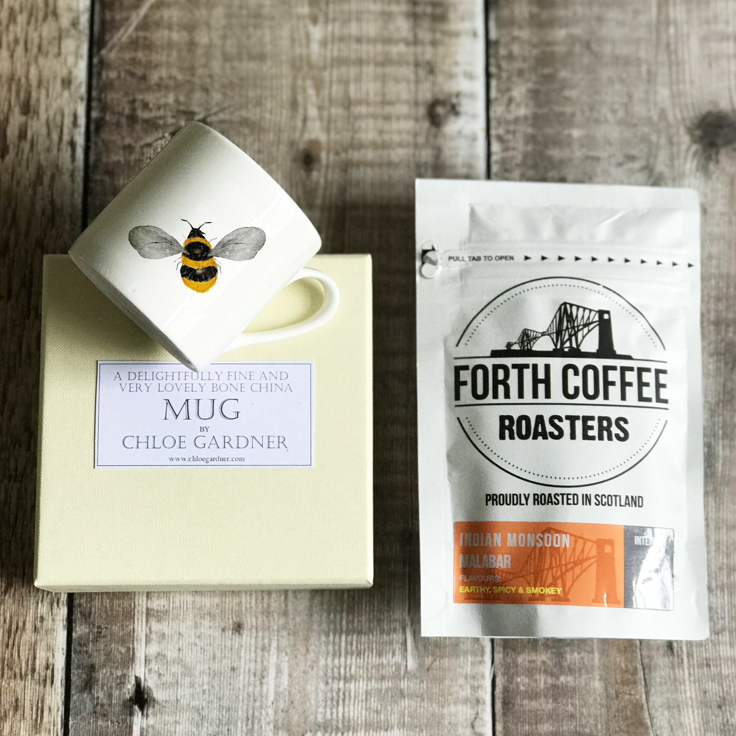coffee gift set 1 espresso bee 2 wings