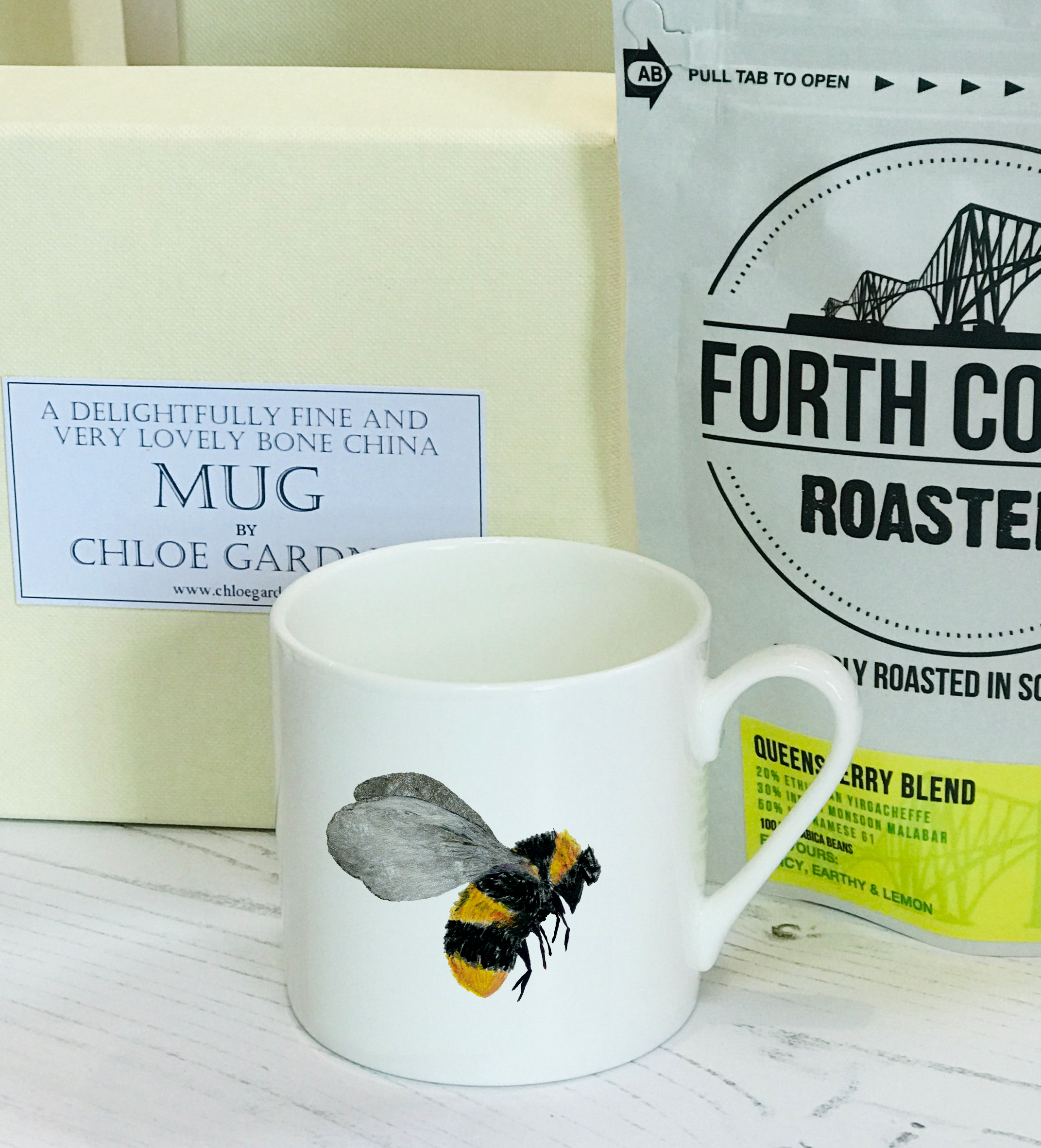 coffee gift set 1 espresso bee wings together B