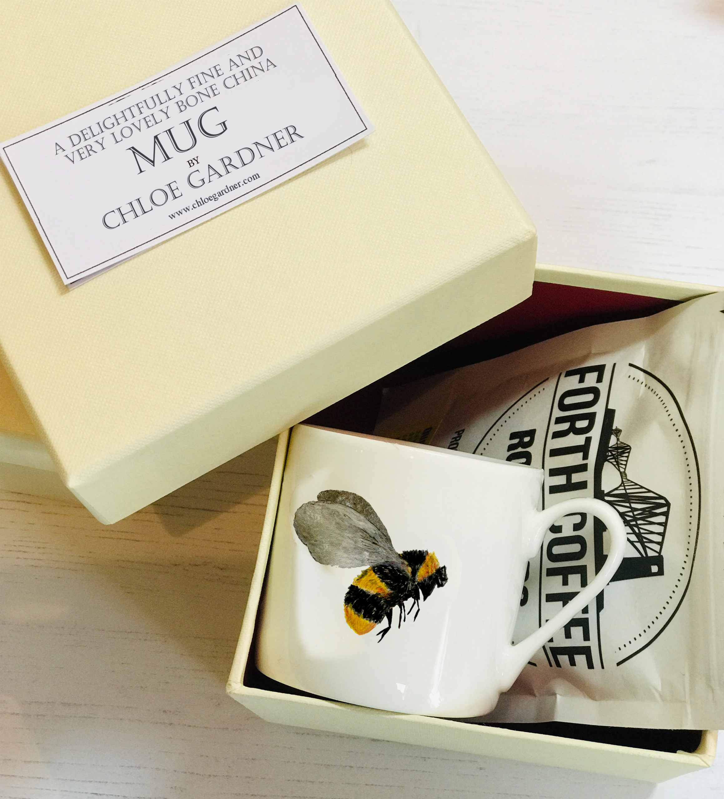 coffee gift set 1 mug bee in box