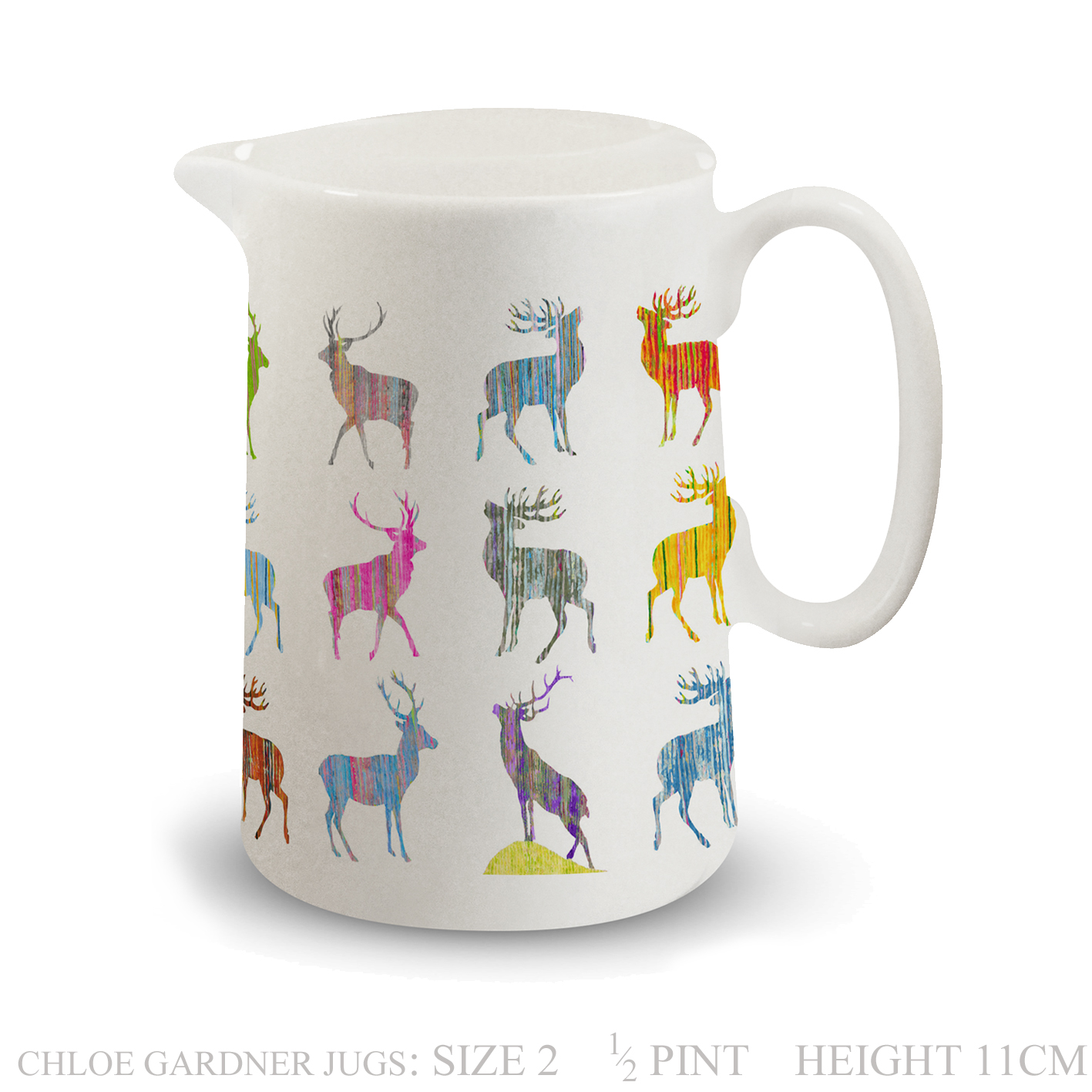Jug – Half Pint – MULTI STAGS Design