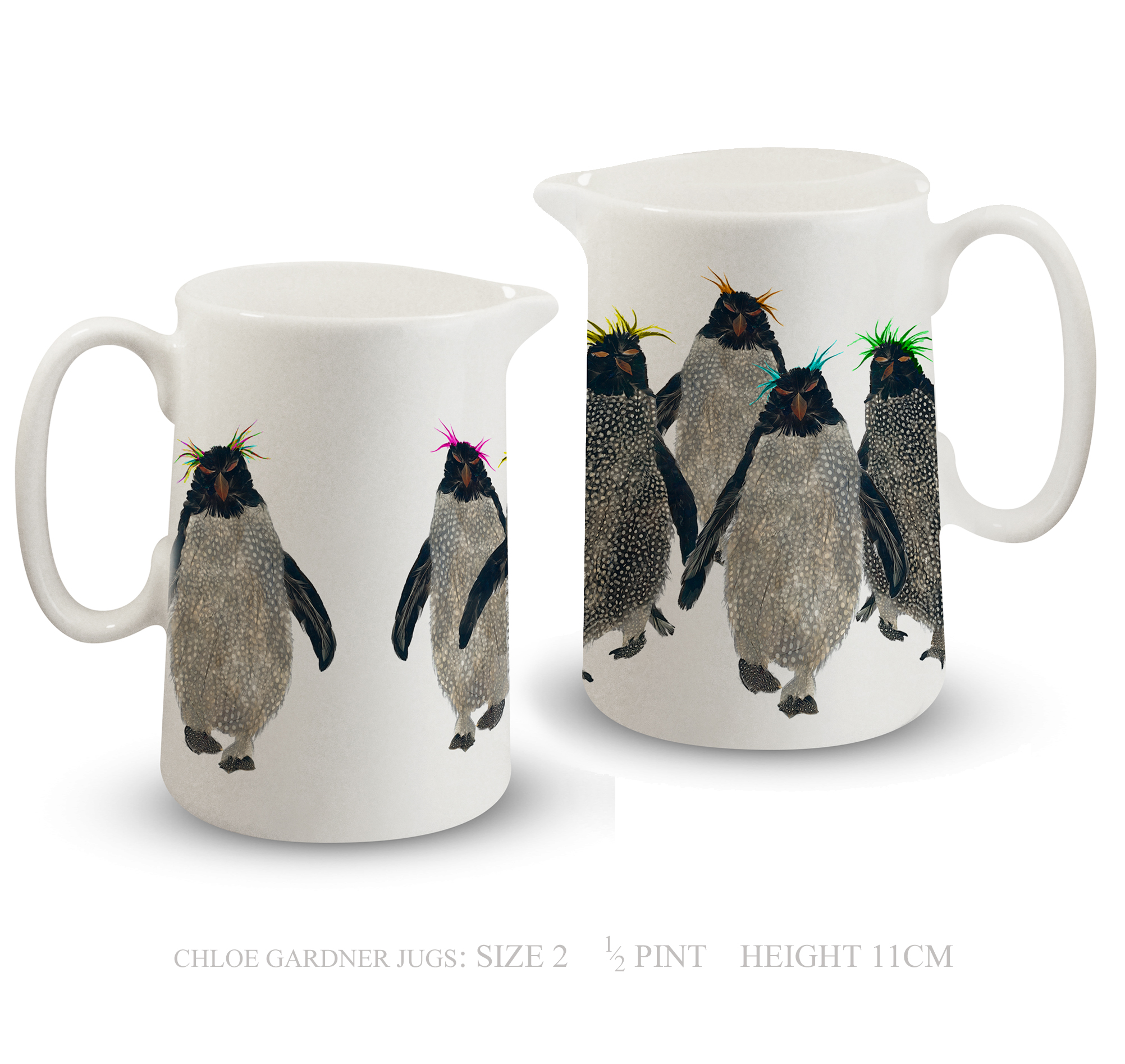 Jug -Half pint - ROCKHOPPER PENGUINS Design