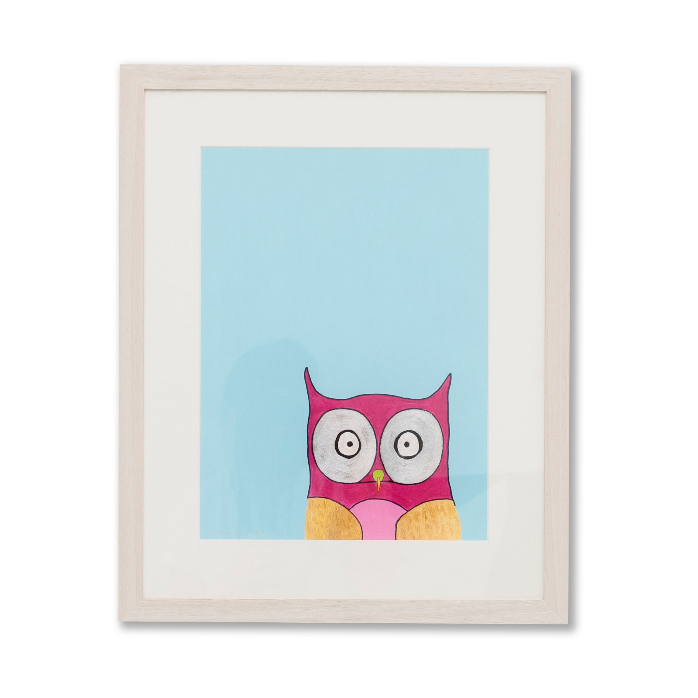 Order an Owl on Light Blue Print - various sizes.