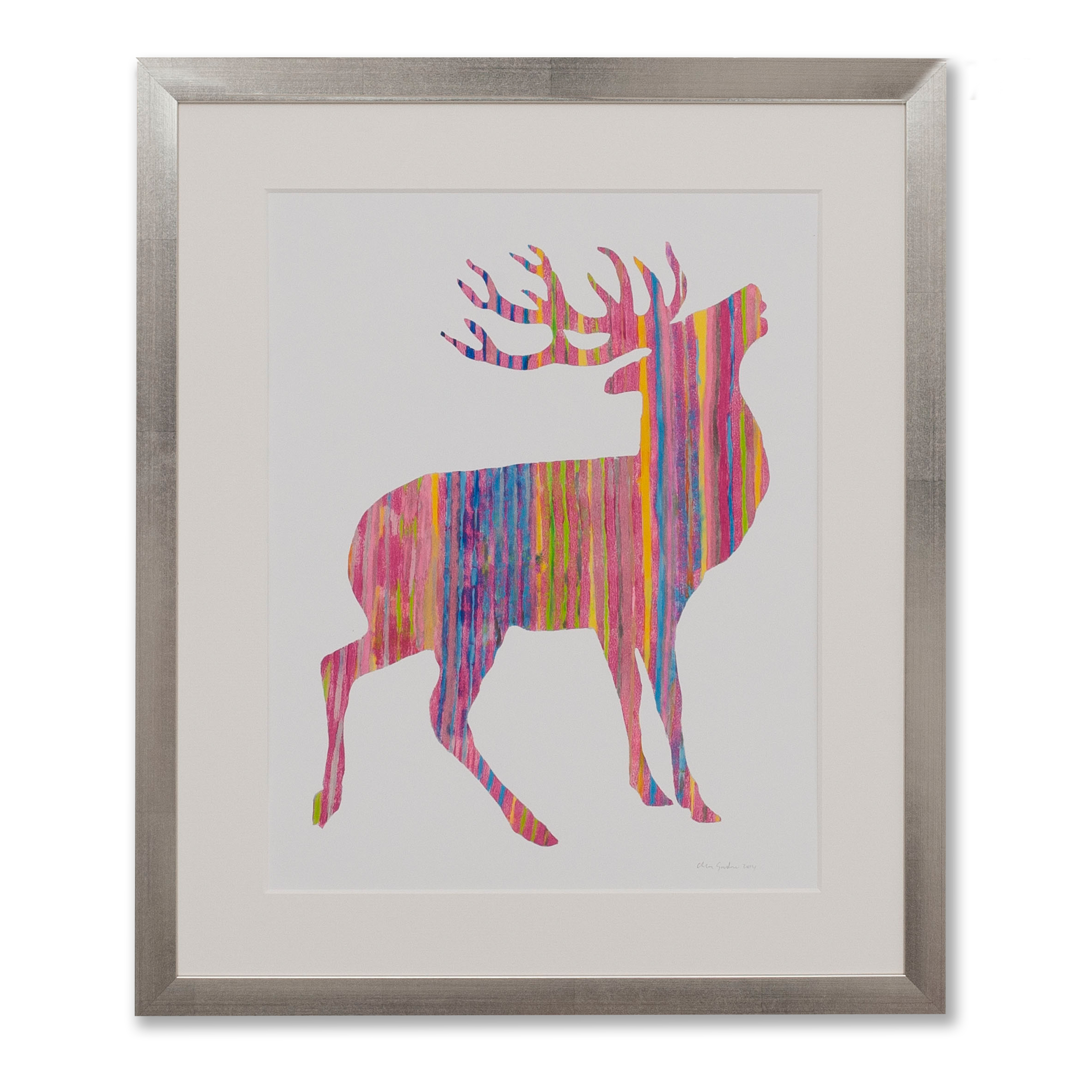 Order a Pink Stag Print - various sizes available.