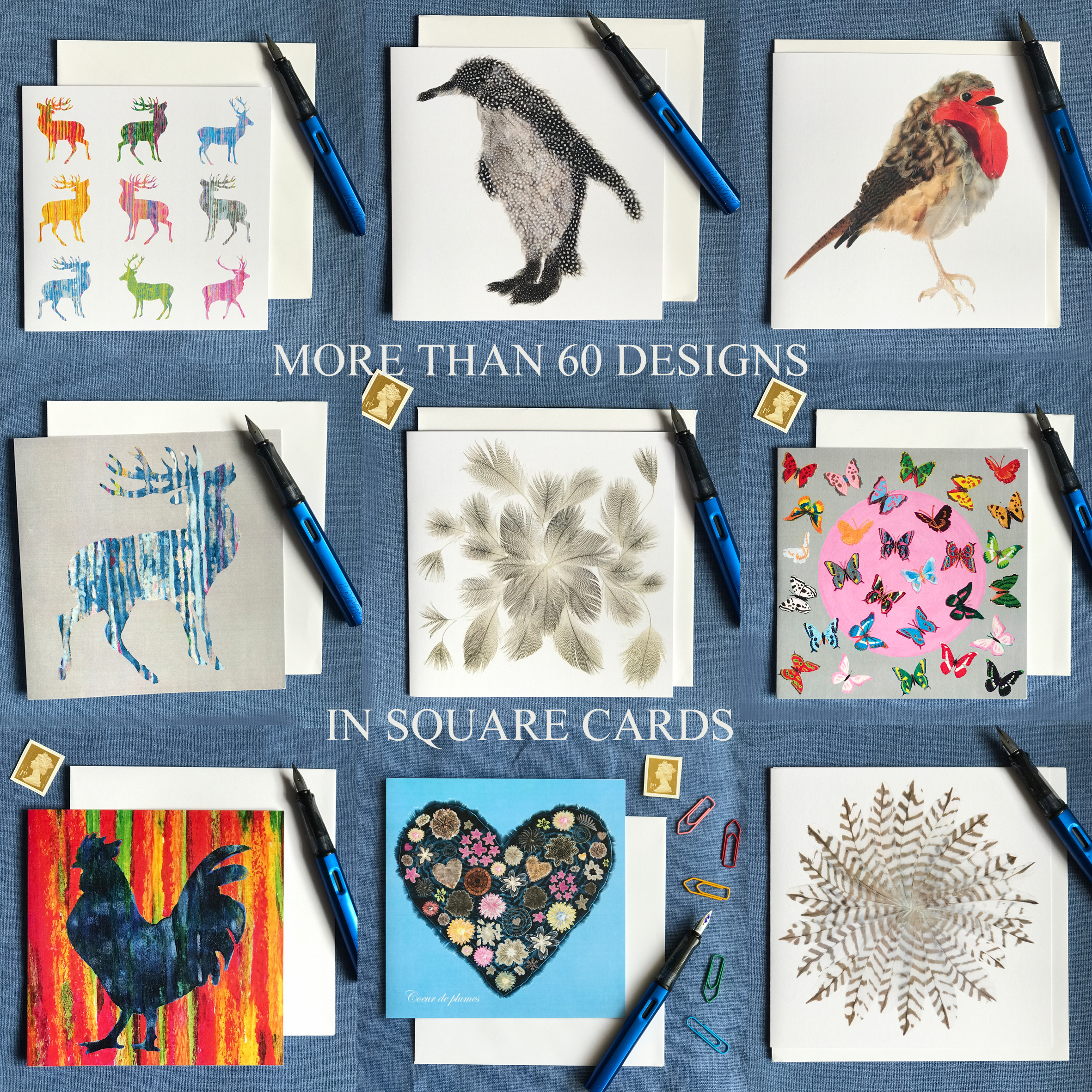 *SECONDS* MIXED SELECTION OF 10 SECONDS GREETINGS CARDS WITH ENVELOPES