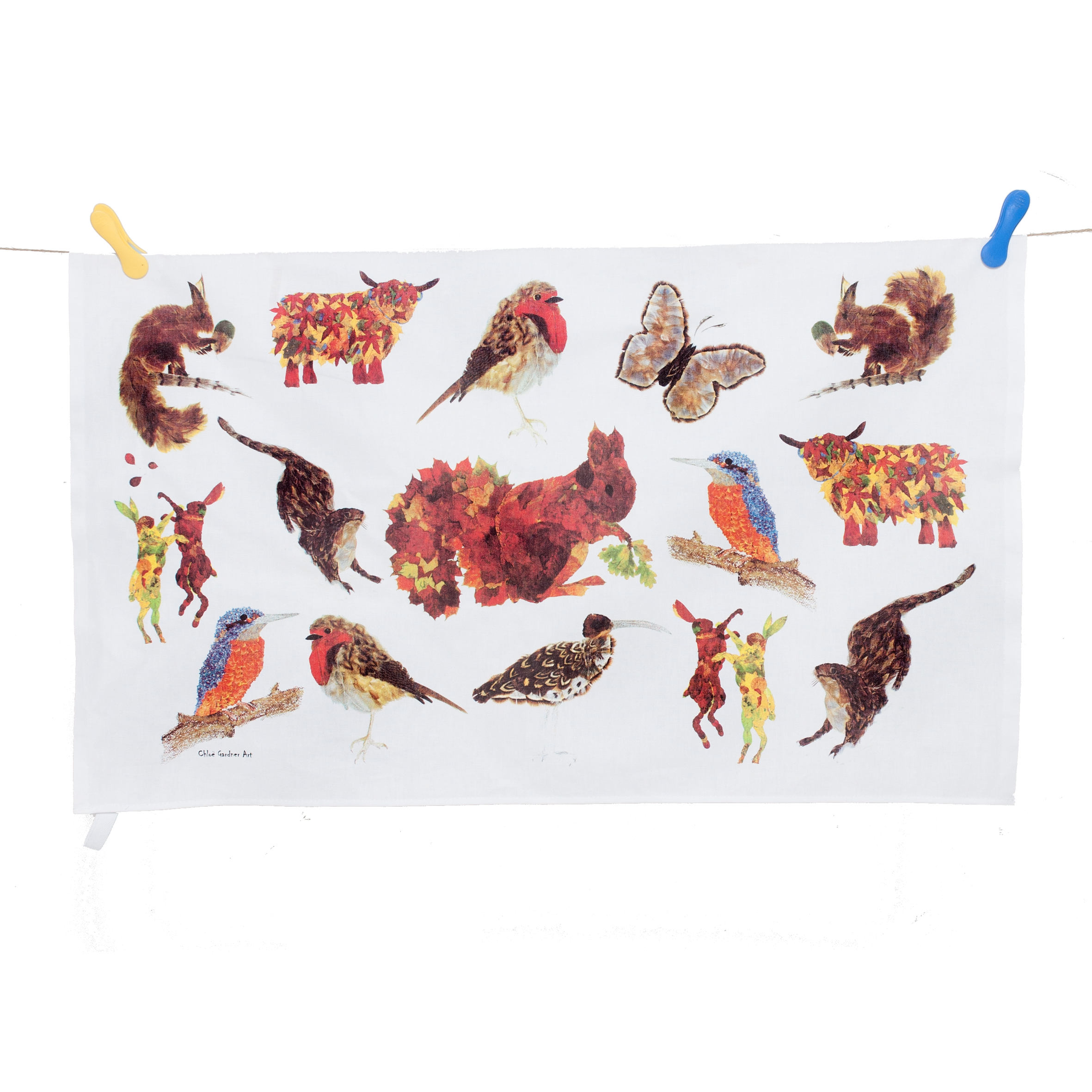 tea towel hanging on white medley