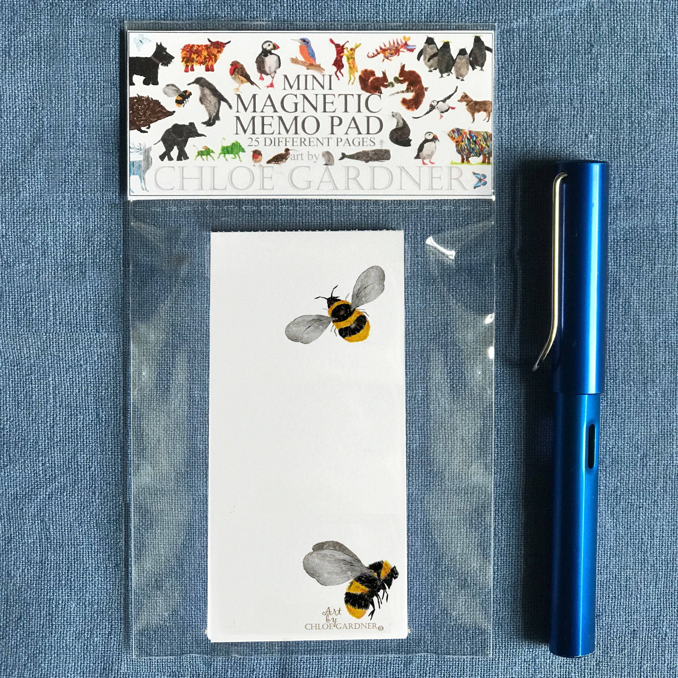 Magnetic Memo Pad- Top sheet Bee Design