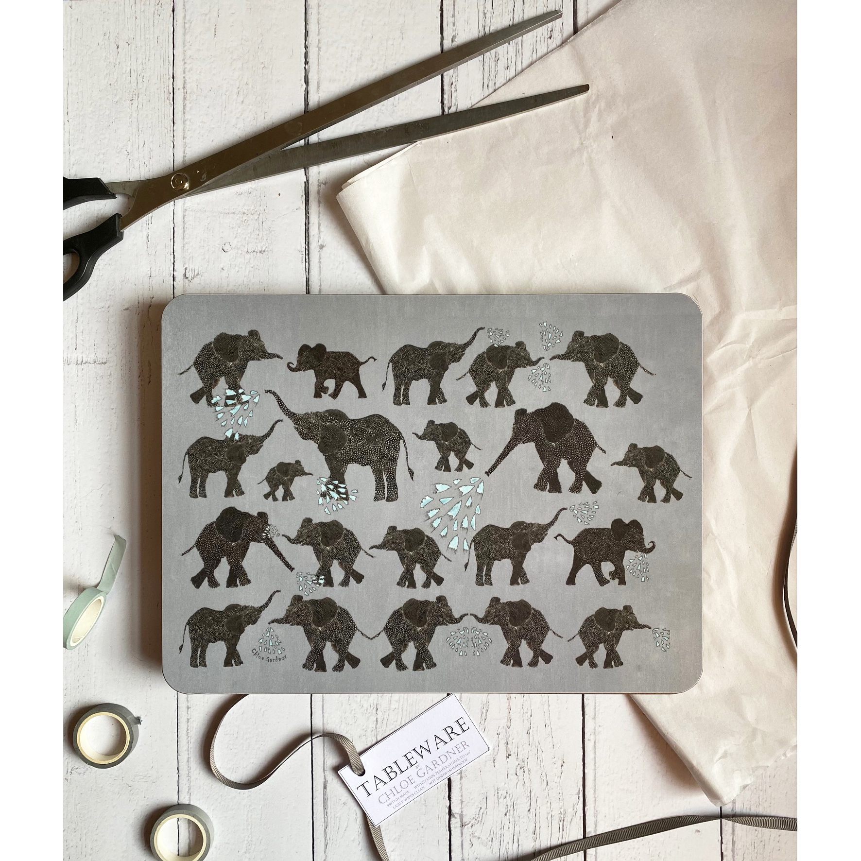 eleson grey tablemat set