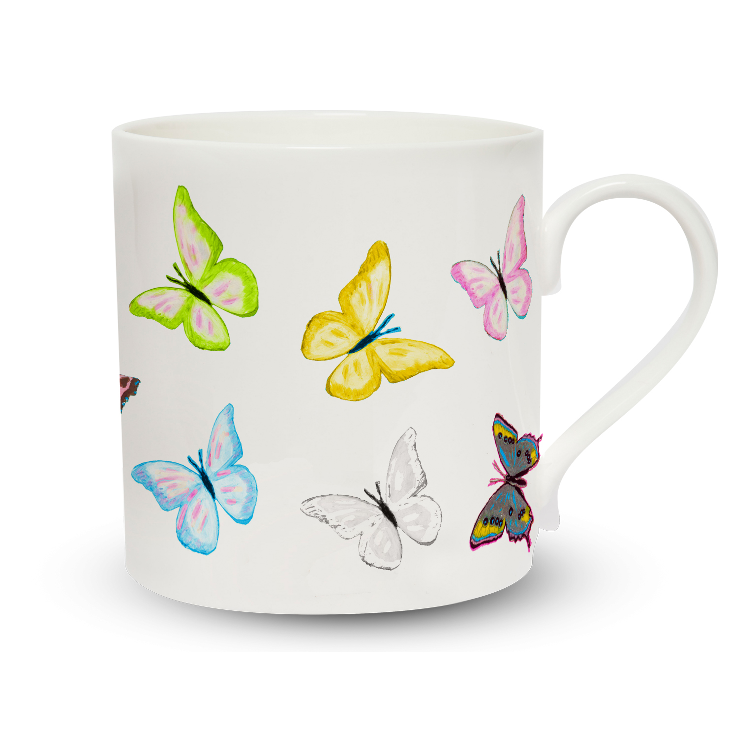 A1 square image 2021 on white espresso butterflies