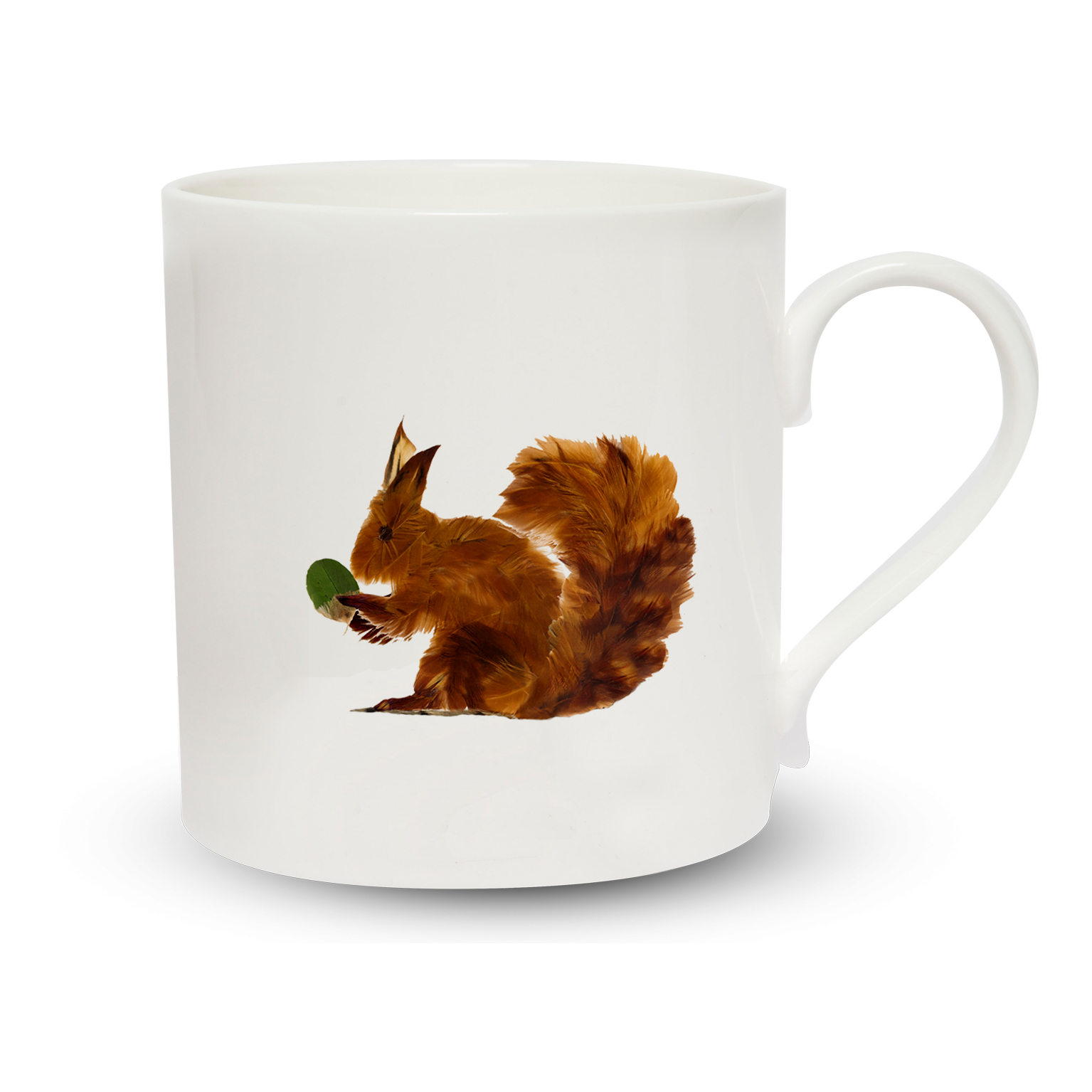 Espresso Mug - Feathery Squirrel Design