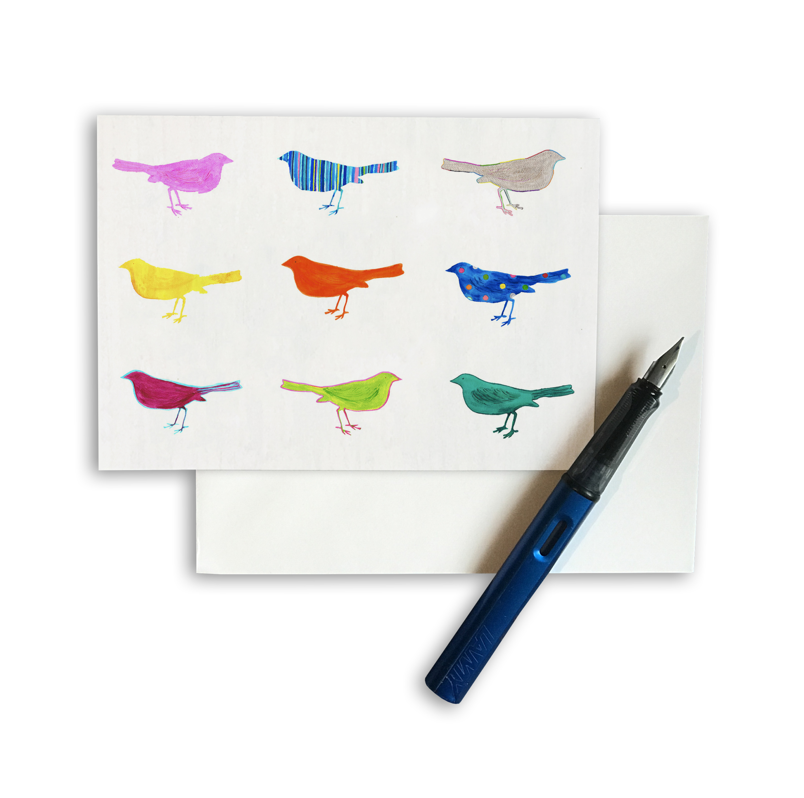 CARD A6 - Bright Birds