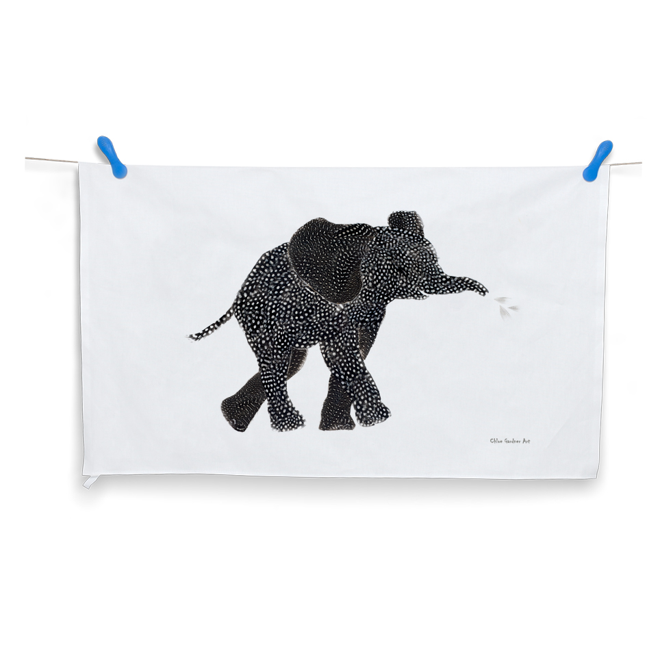 Tea towel Elephant large