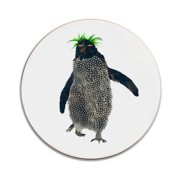 COASTER - Round Dark Rockhopper with Green Top