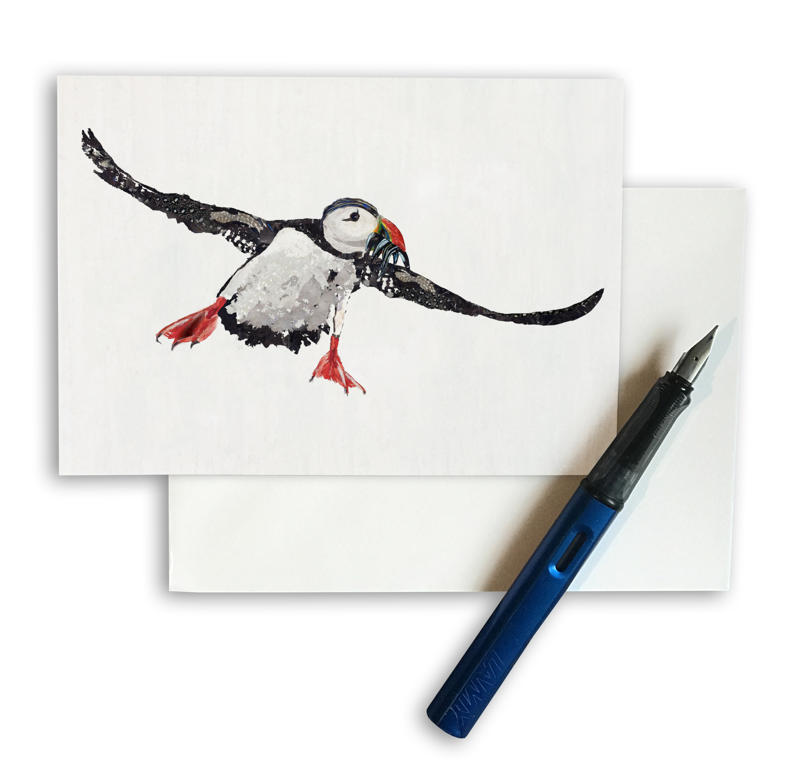 CARD A6 - Flying Puffin