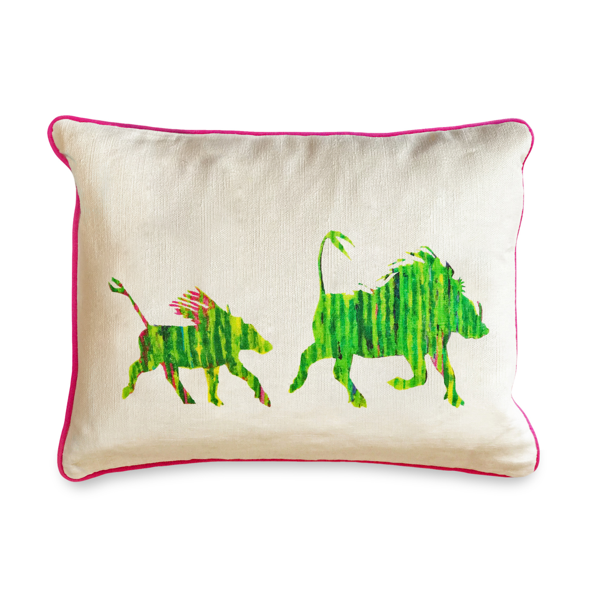 1MB square image warthogs cushion on white at less than 1mb