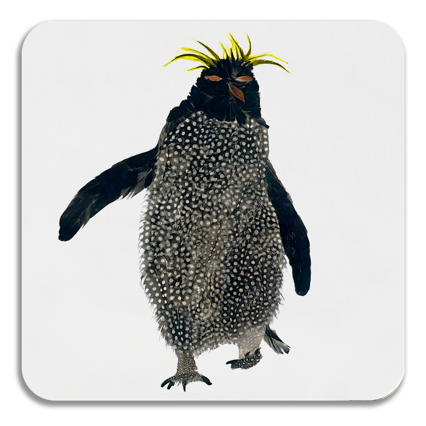 COASTER - Dark Rockhopper with Yellow Top Design