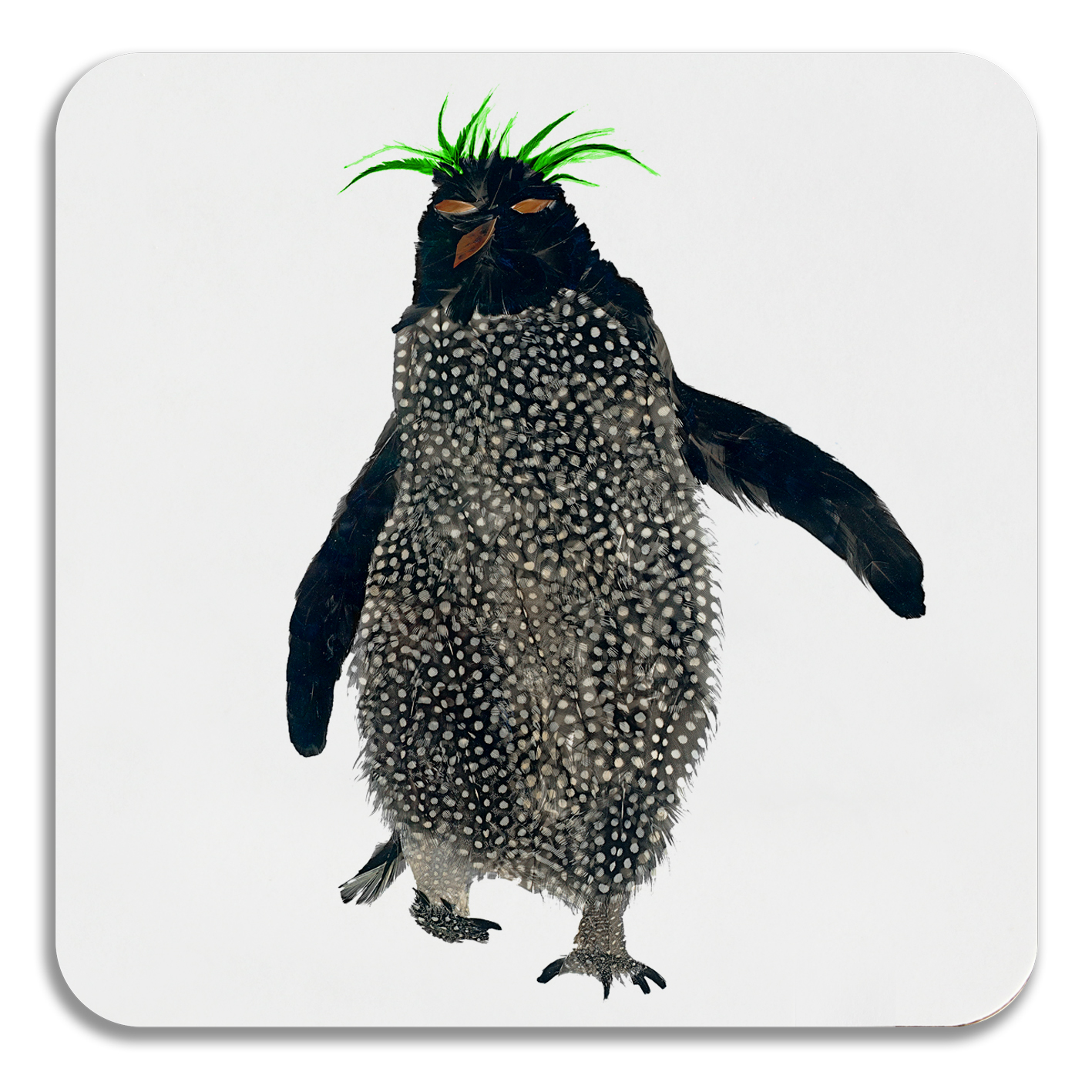 COASTER - Dark Rockhopper with Green Top Design