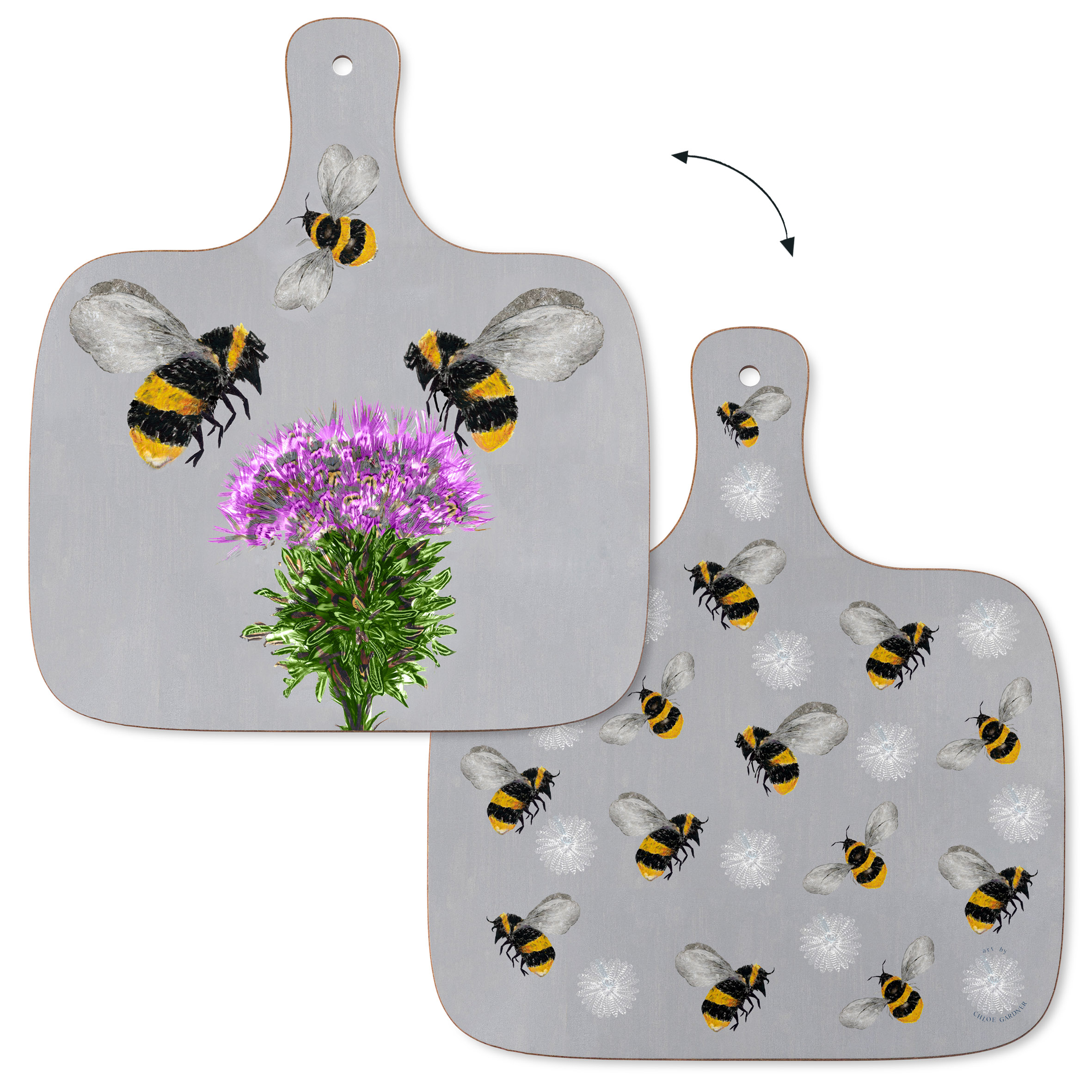 CHOPPING BOARD - MEDIUM- BEE & THISTLE