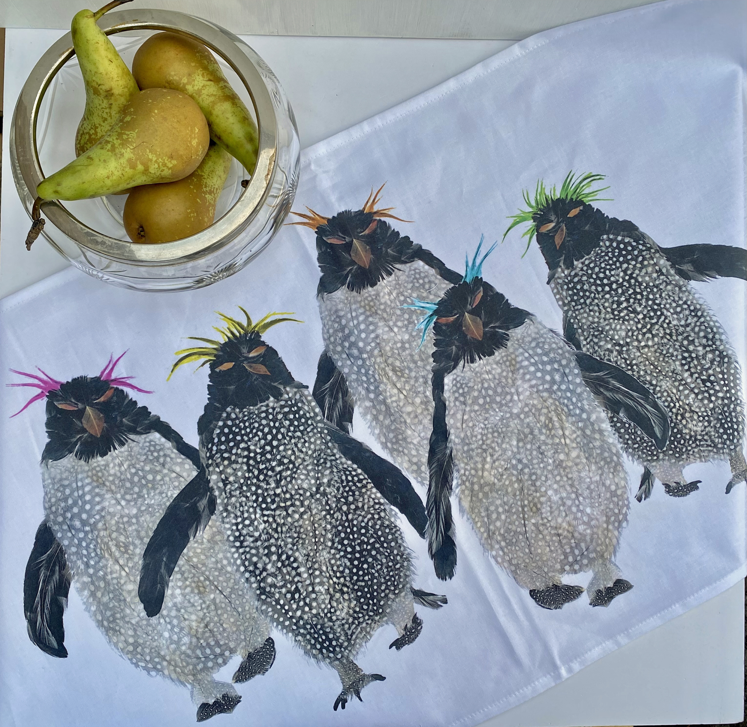 TEA TOWEL IN A GIFT BAG  - Rockhopper Penguins Five