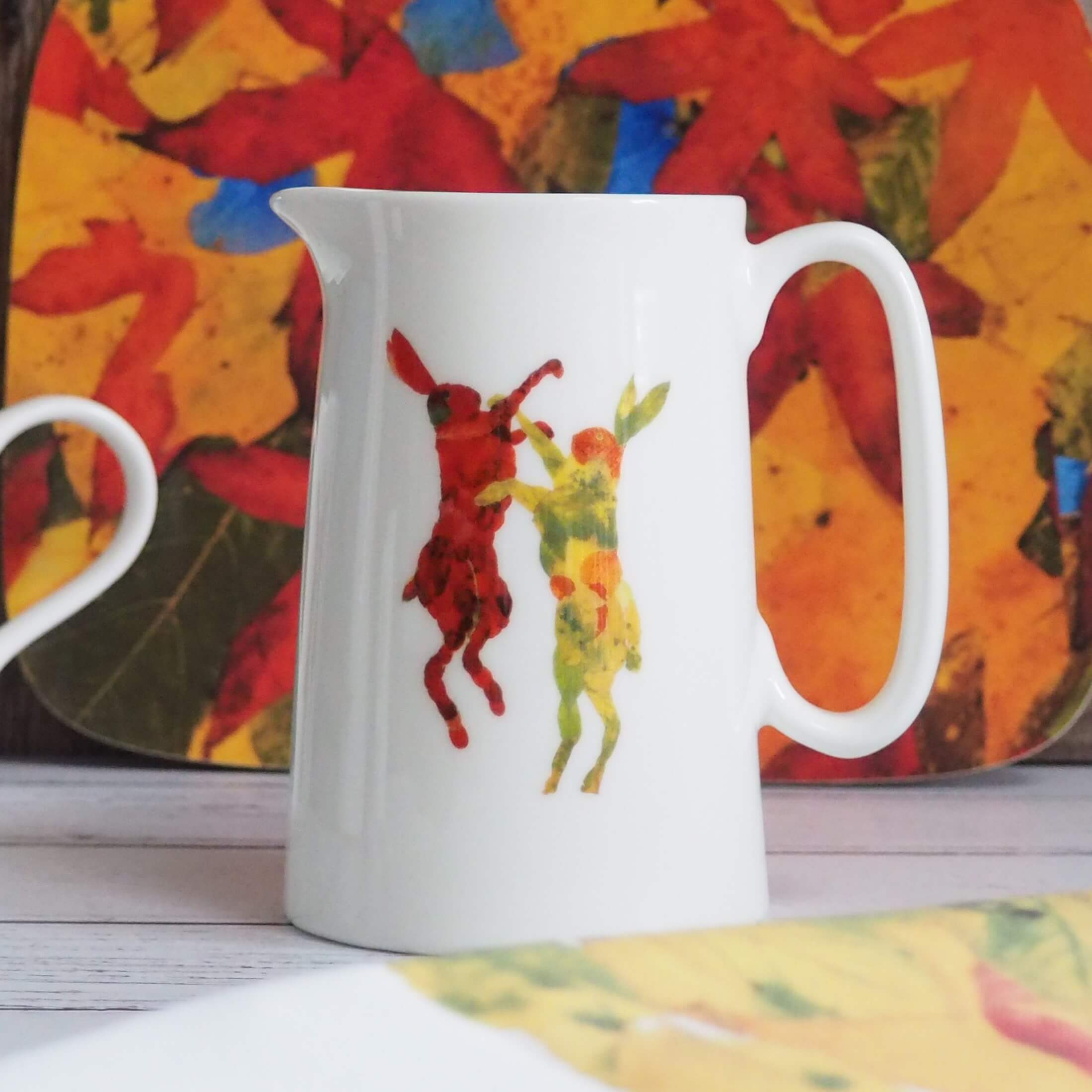JUG - 1 pint- LEAF HARE design